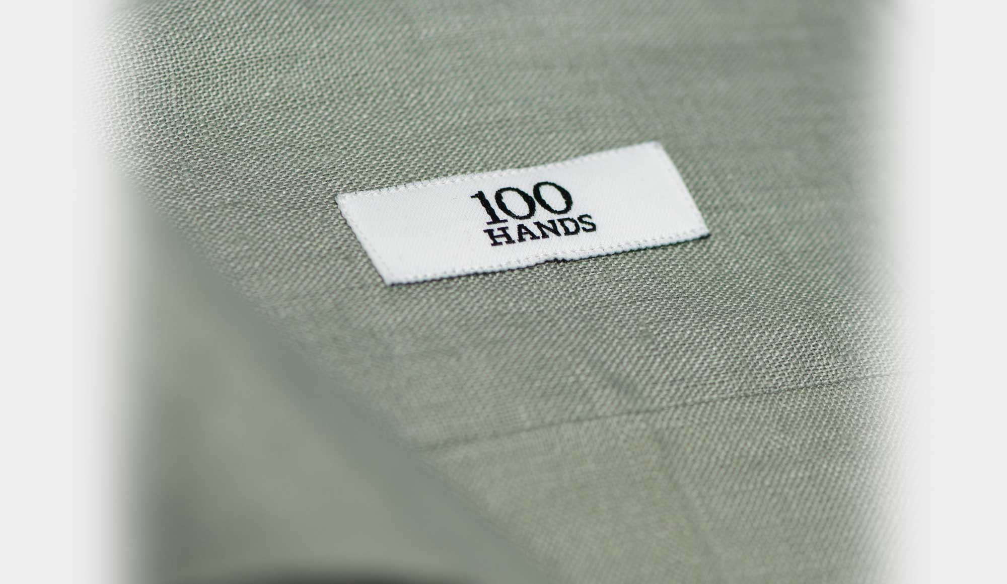 100Hands Shirt Linen 'Schiller' Olive