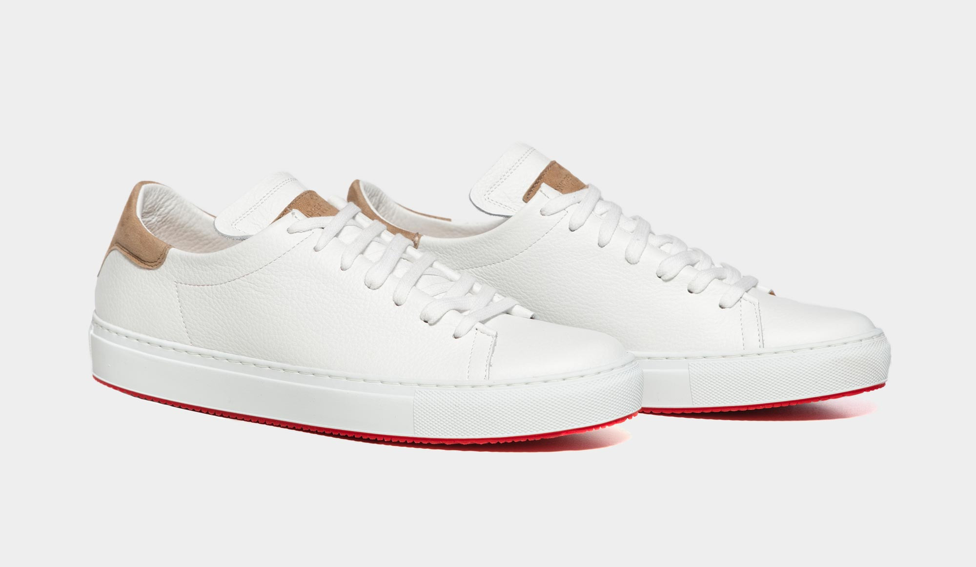 White Leather Sneakers - Deery