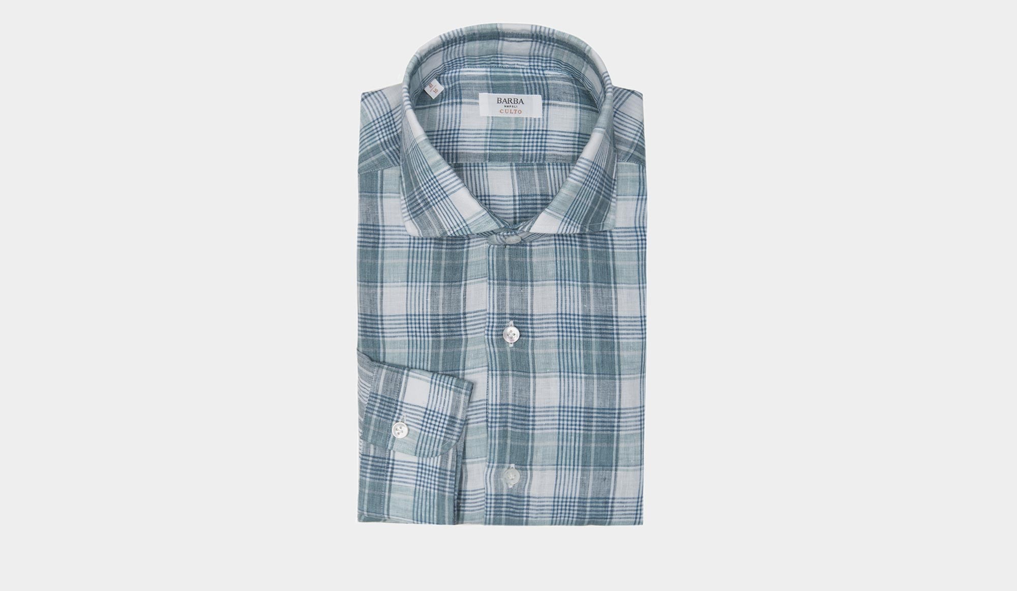 Barba Napoli Shirt Green Check