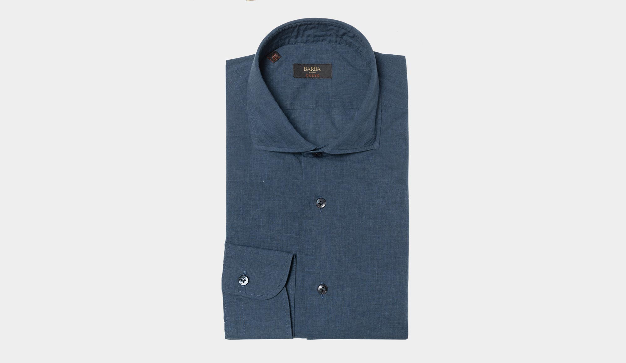 Time series Breeze starved Barba Napoli Shirt Culto Grey-Blue