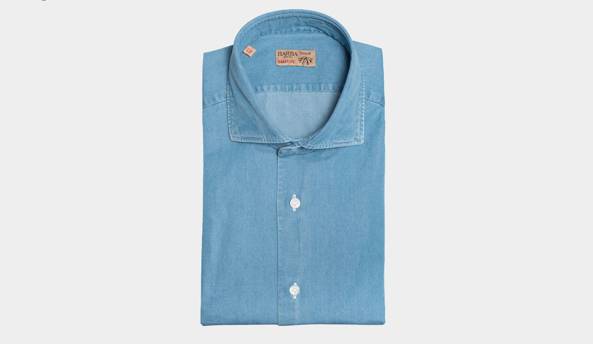Barba Napoli Dandy Life Shirt Light Blue