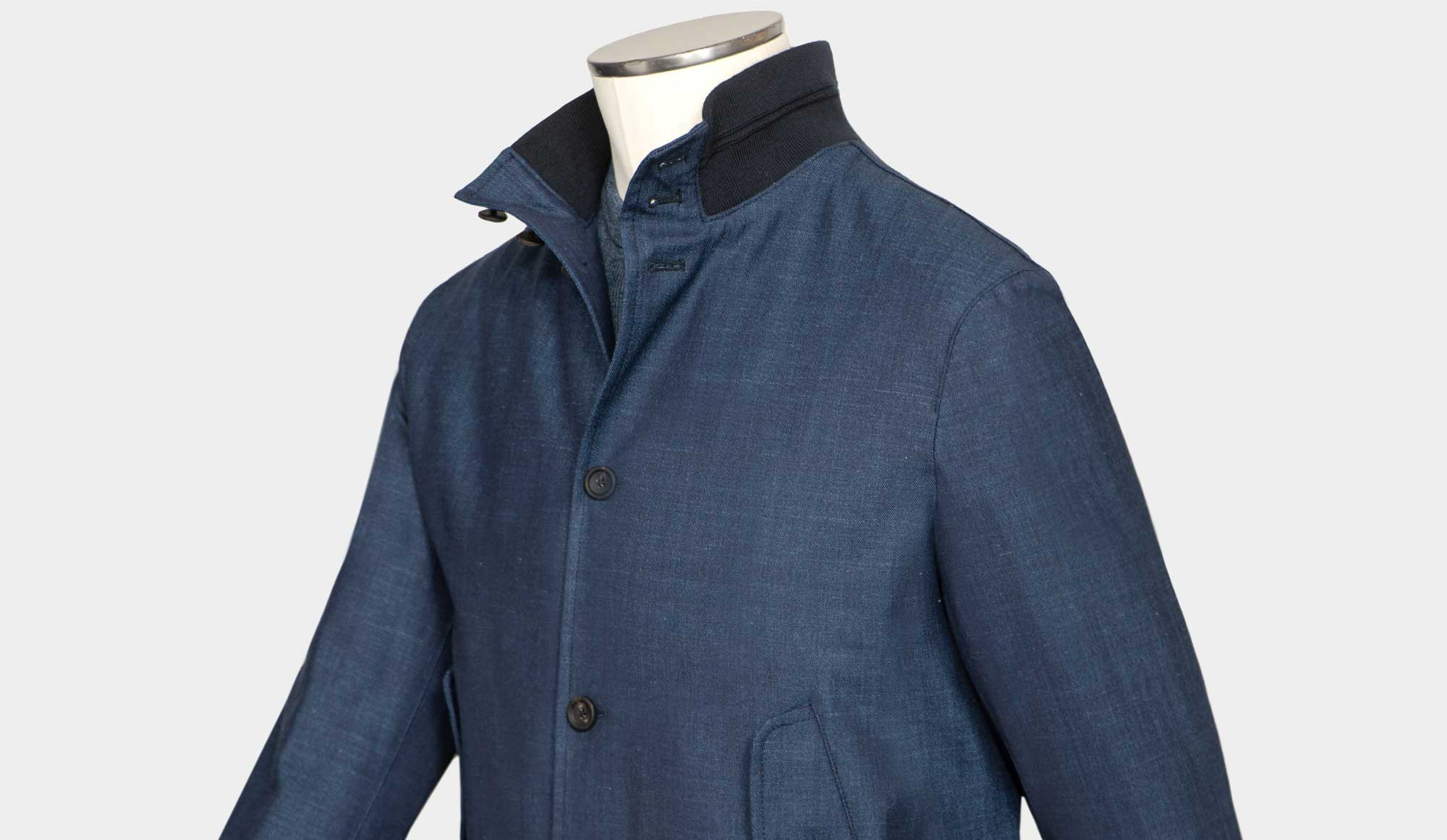 Loro Piana 青色 ブルゾン Cristiano Barbieri Bomber 'Loro Piana' Blue