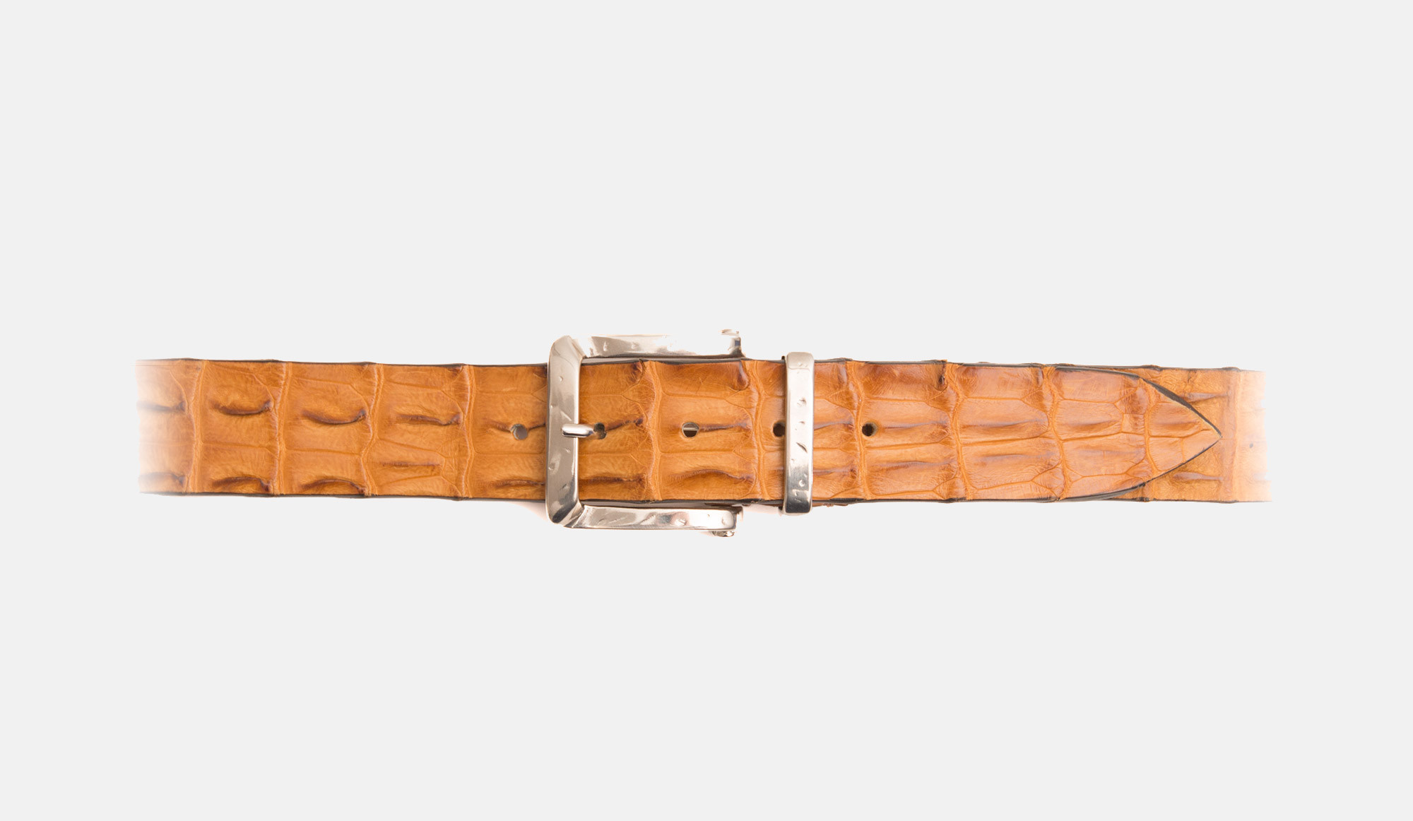 d'Amico Croco Belt Cognac