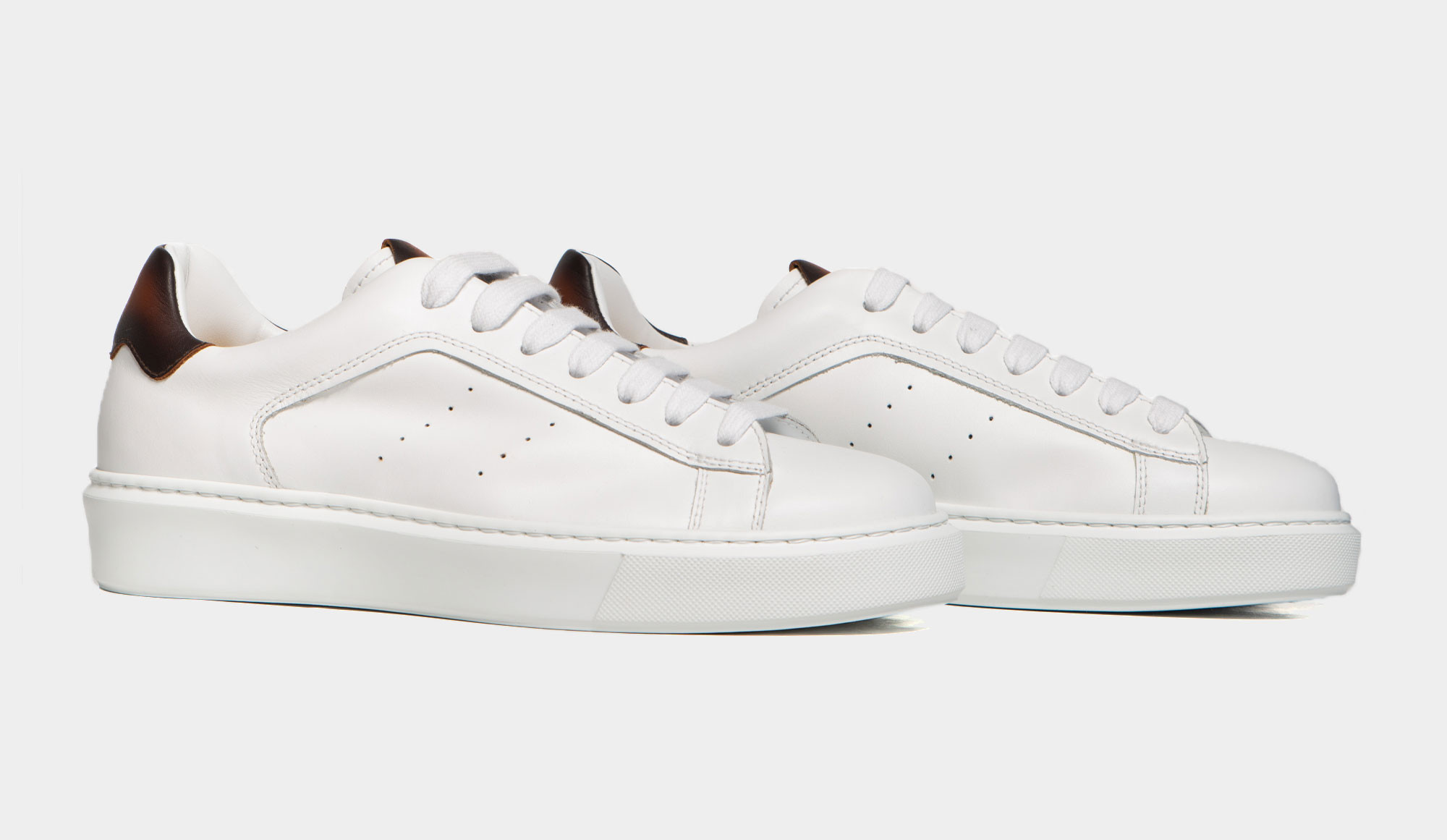 DOUCAL’S Men Sneakers DU1796ERINUF214 WHITE Luxury handcrafted sneakers made in Italy for men | Doucal's