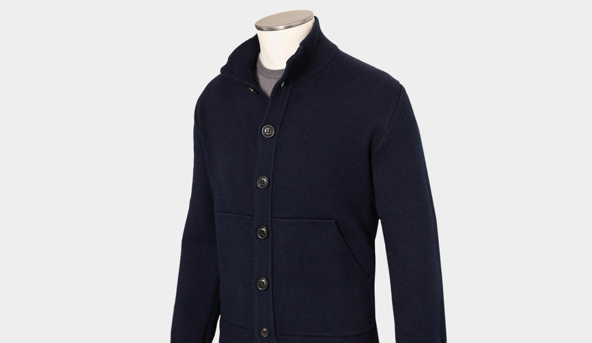 Drumohr Knitted Cardigan Blue