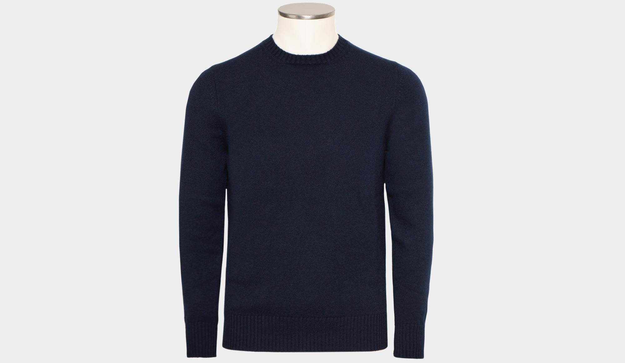 Drumohr ネイビー ニット セーター M Drumohr Crewneck Cashmere Navy