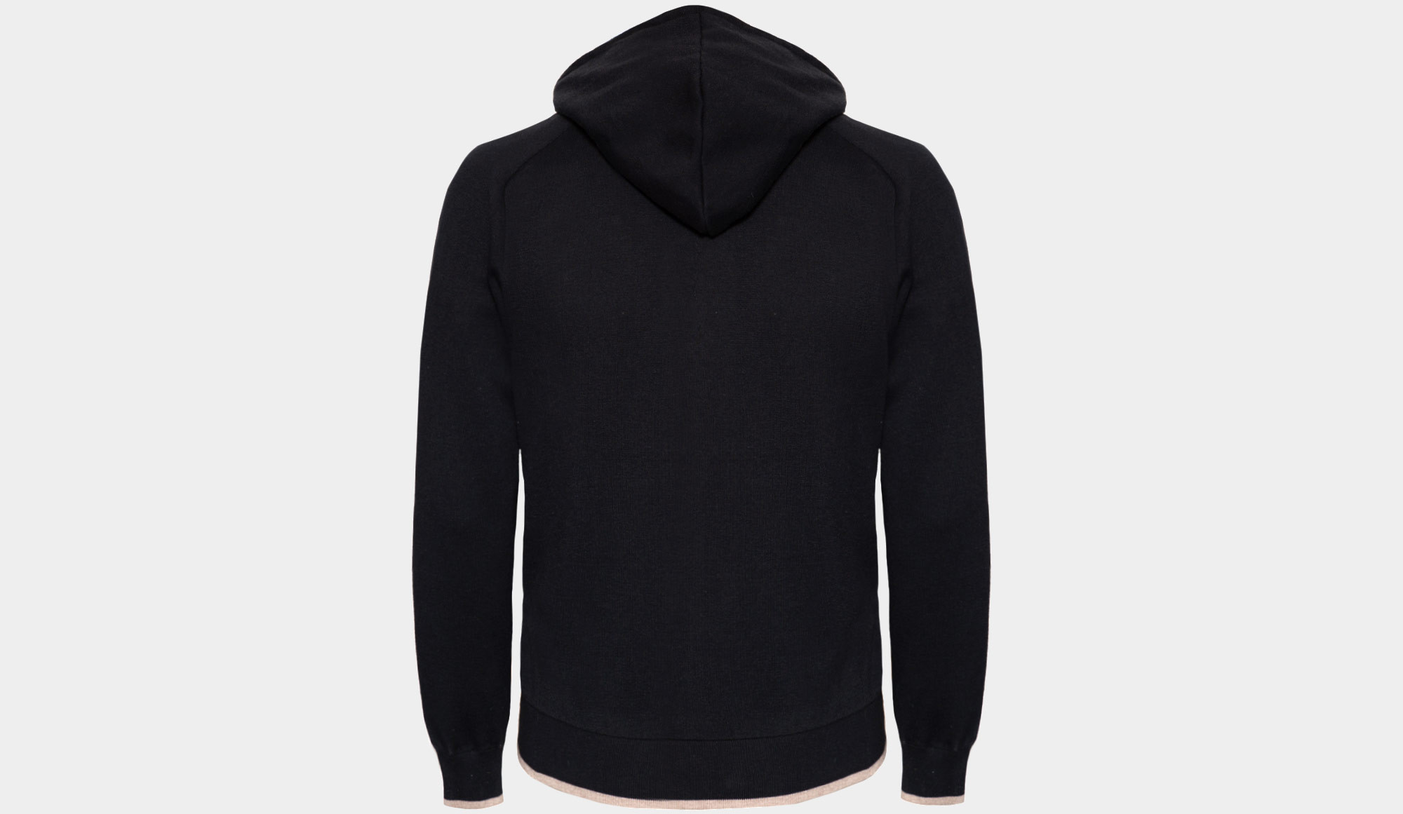 Drumohr Hoodie Cotton Cashmere Black