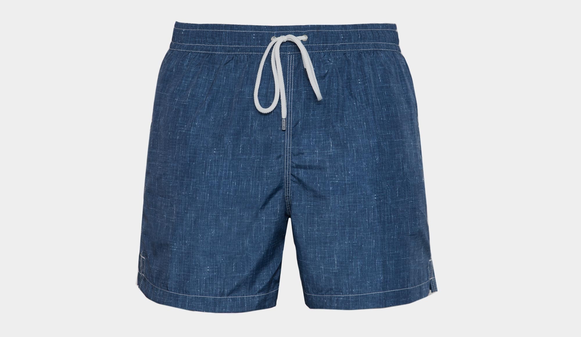 denim swim trunks
