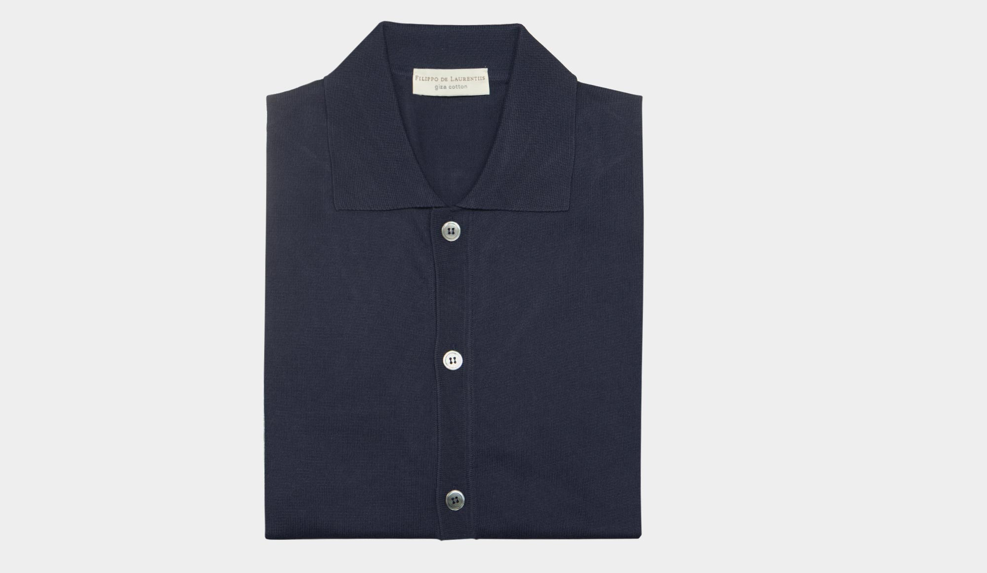 Tシャツ・カットソー FILIPPO DE LAURENTIIS SHORT SLEEVES ROUND NECK SWEATER Filippo de Laurentiis Knitted Short Sleeve Shirt Blue - Sale
