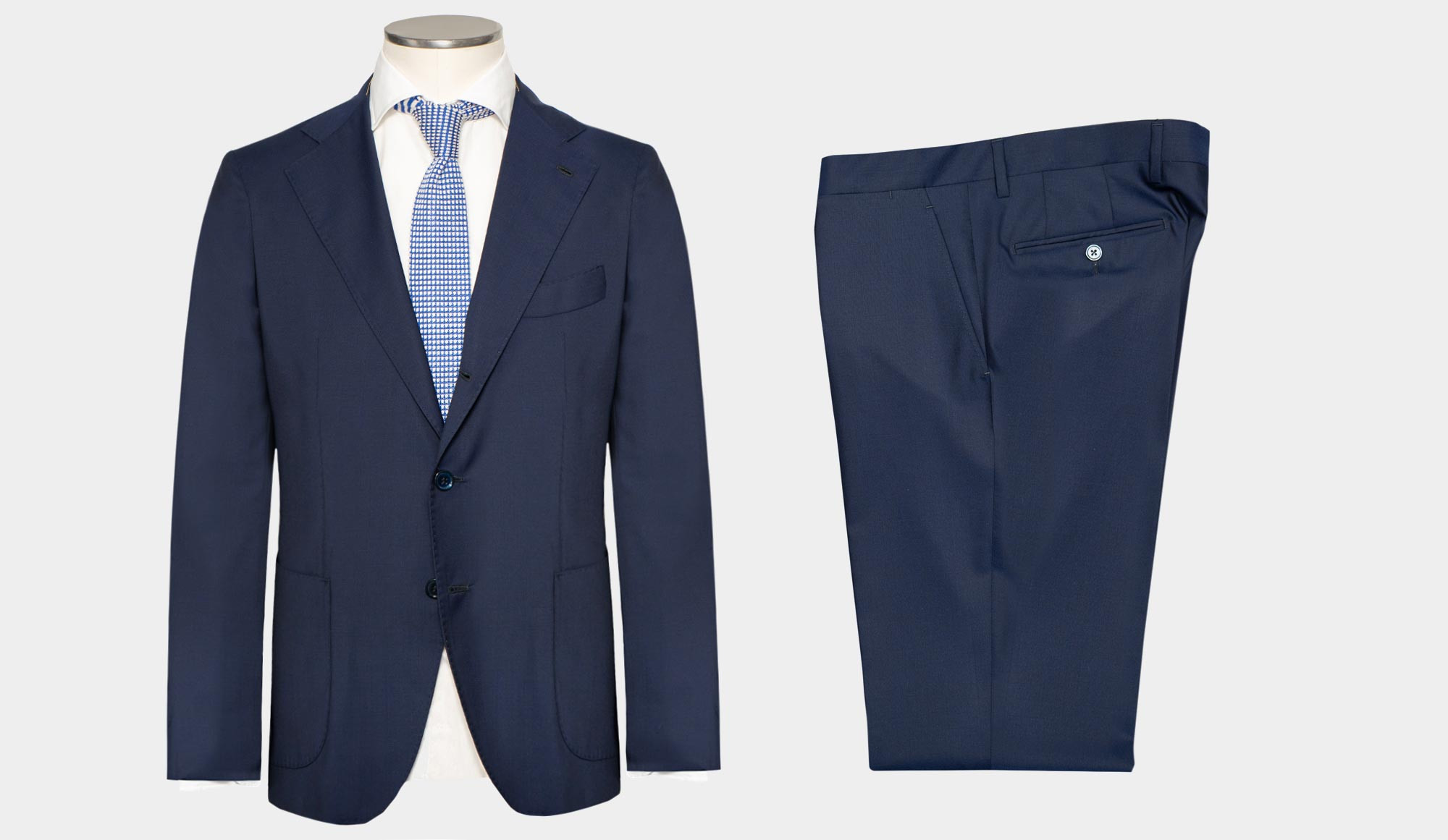 Gabo Suit Wool Neapolitan Blue