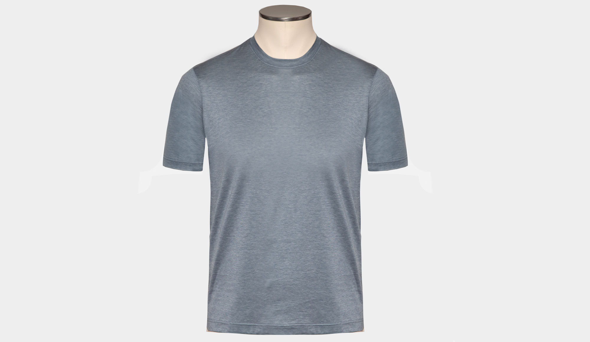 Gran Sasso Cotton Tee Grey Blue