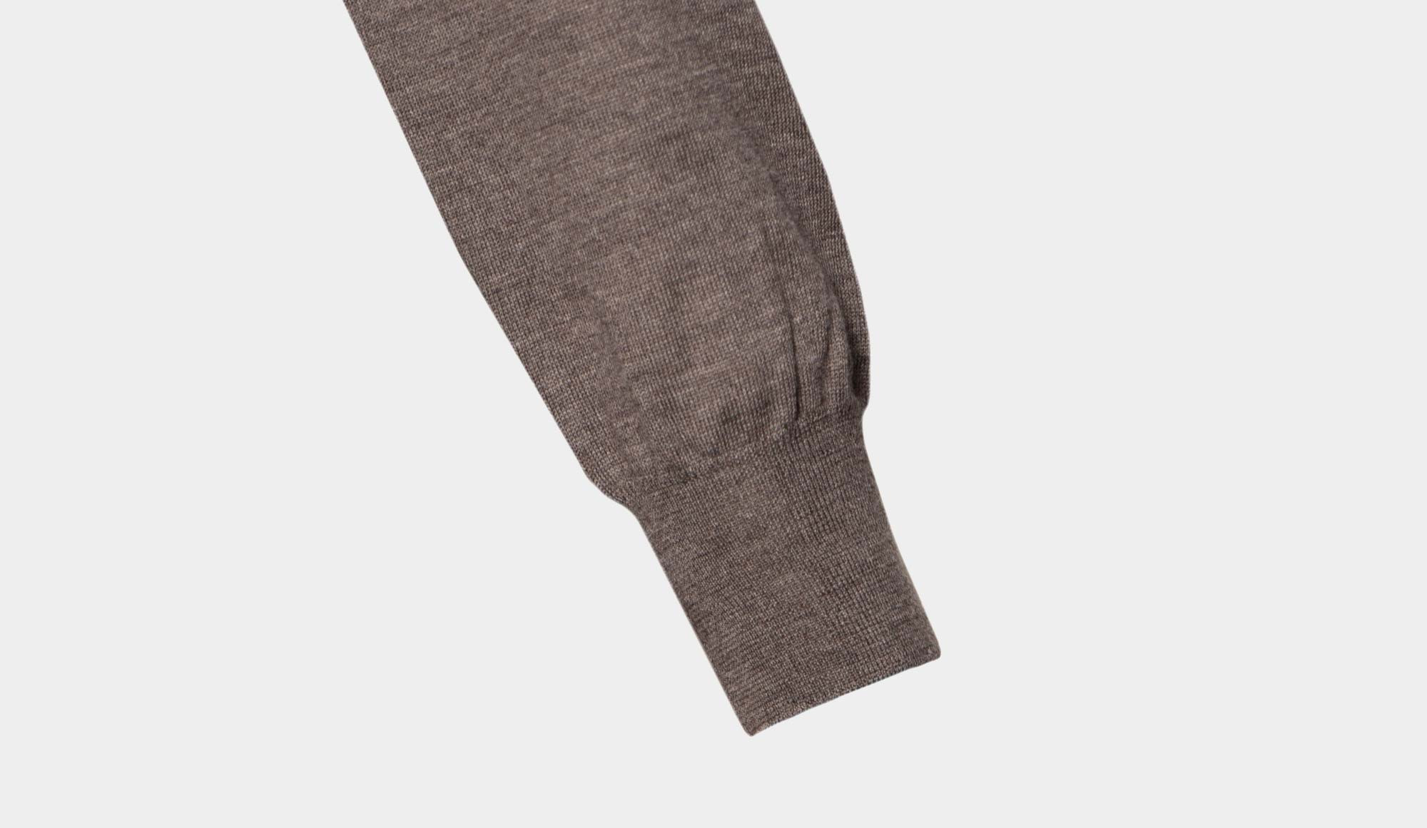 Gran Sasso Turtle Neck 'Super Tasmania' Medium Brown