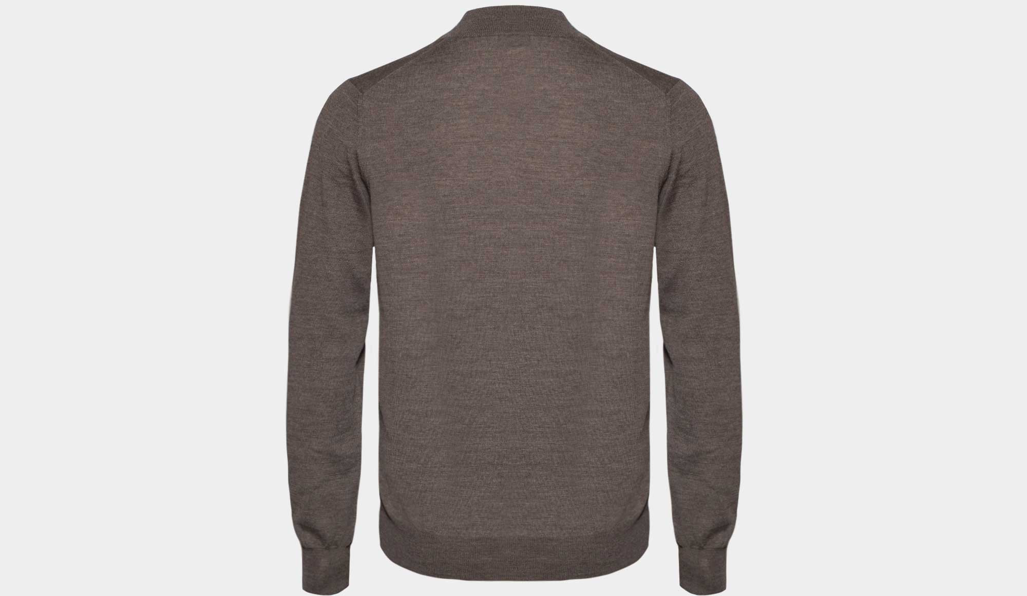 Gran Sasso Turtle Neck 'Super Tasmania' Medium Brown