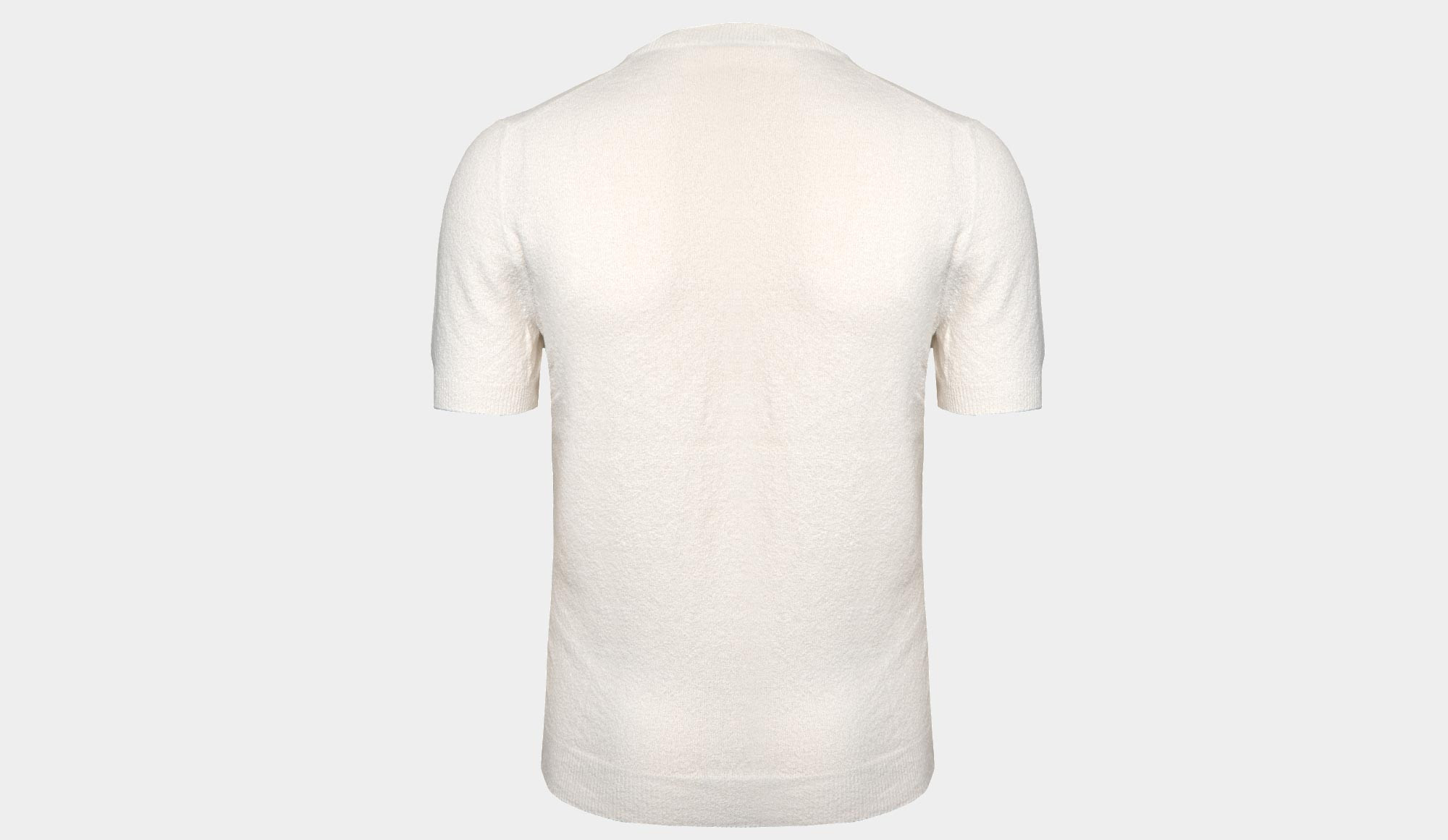 トップス Gran Sasso Soft Cotton Crewneck Thermal Gran Sasso Cotton Knitted Crew Neck T-Shirt Beige at