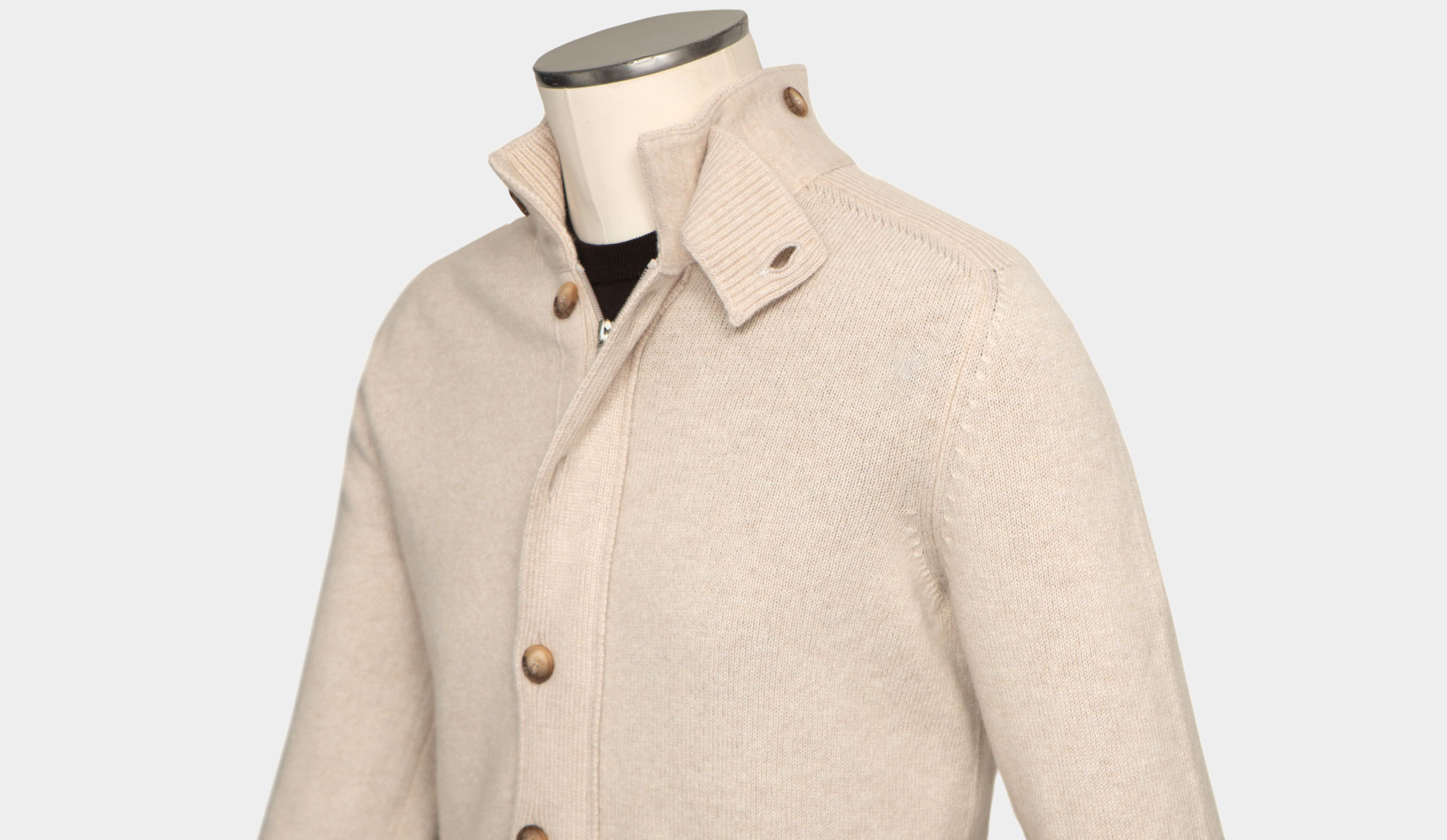 Gran Sasso Cardigan Lambswool Beige