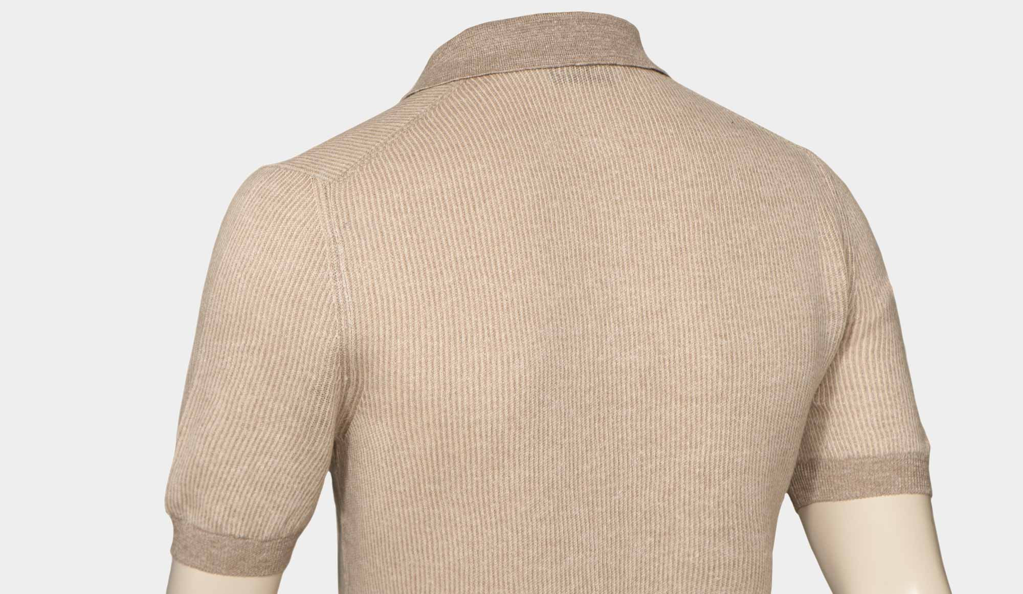 Gran Sasso Polo Zip Beige