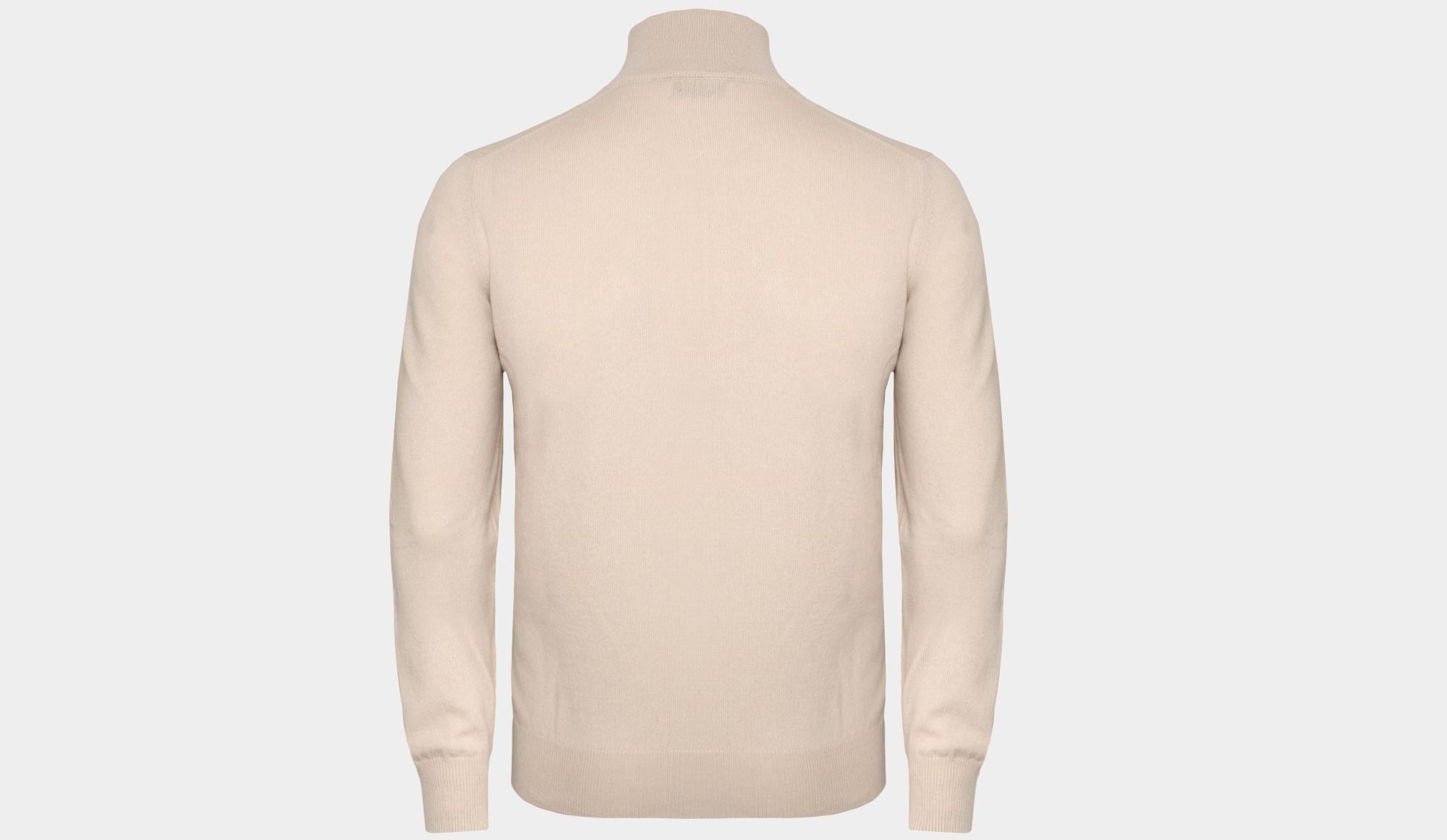 Gran Sasso Mock Neck Zip Sand