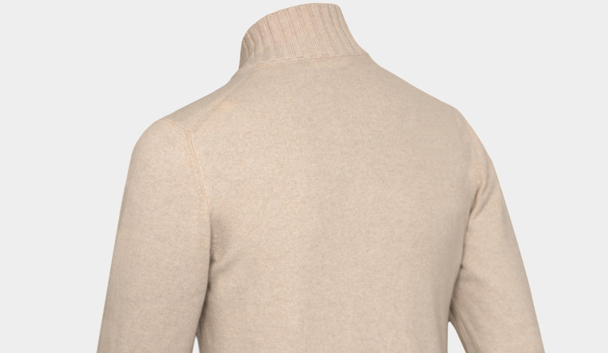 Gran Sasso ベージュ カーディガン Gran Sasso Zipped Cardigan Cashmere Sand