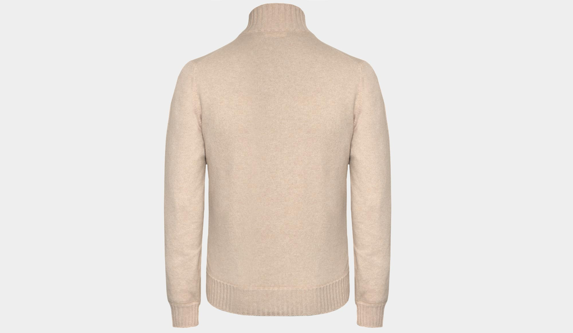 Gran Sasso Zipped Cardigan Cashmere Sand