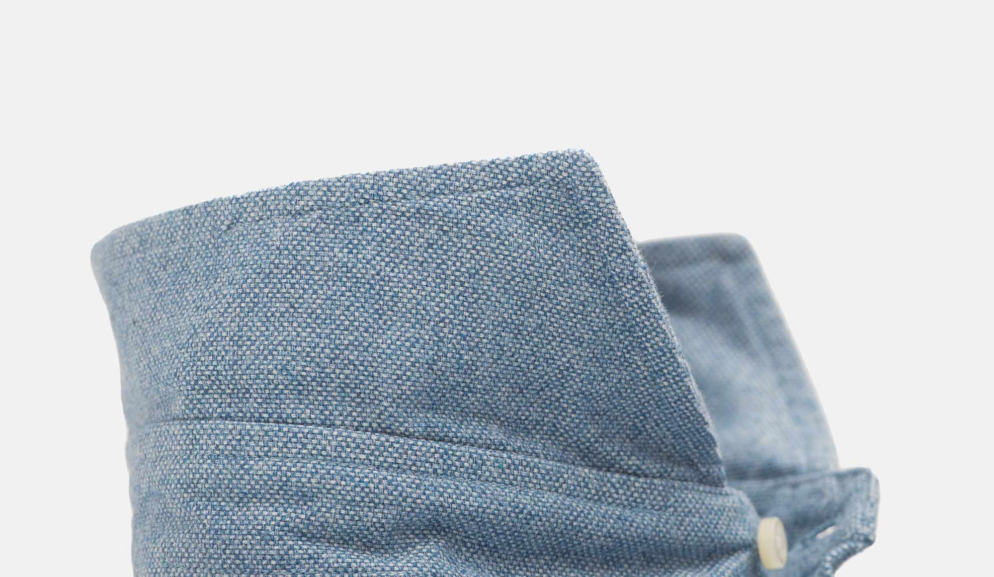 トップス GUY ROVER Blue linen shirt Guy Rover Light Blue Shirt