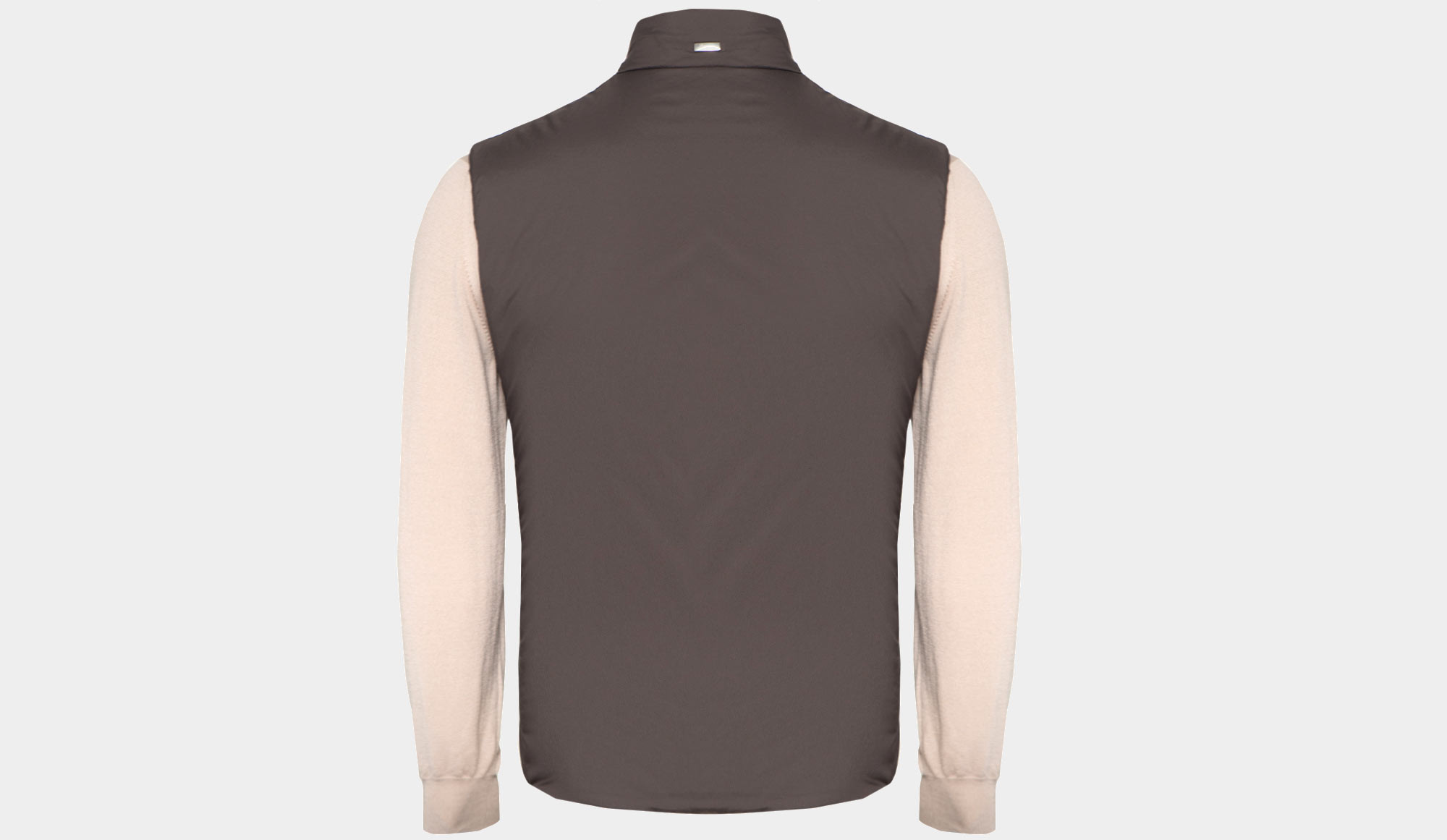 Herno Zip-up Technical Gilet Brown