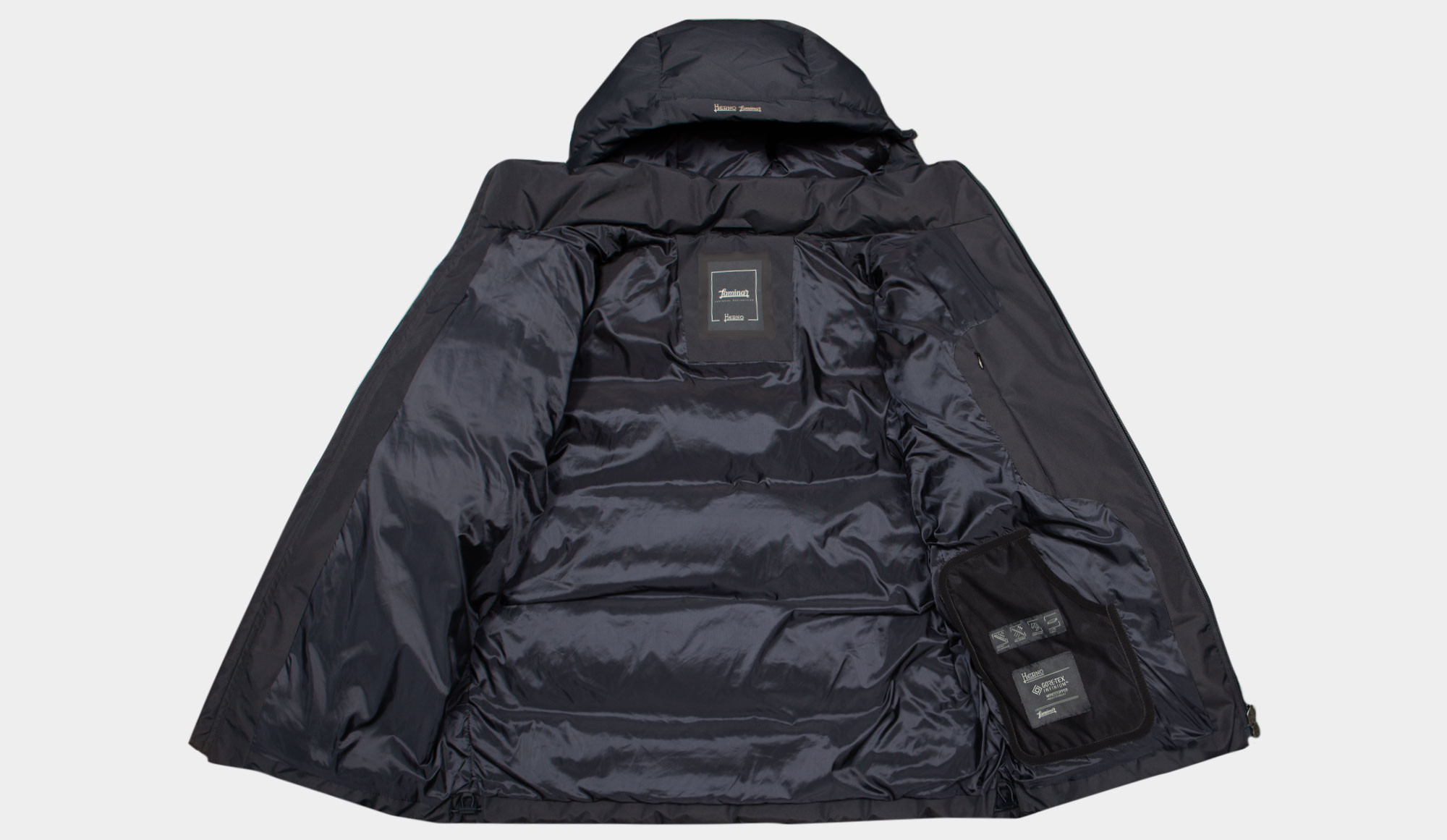 Herno 'Laminar' Down Jacket Blue