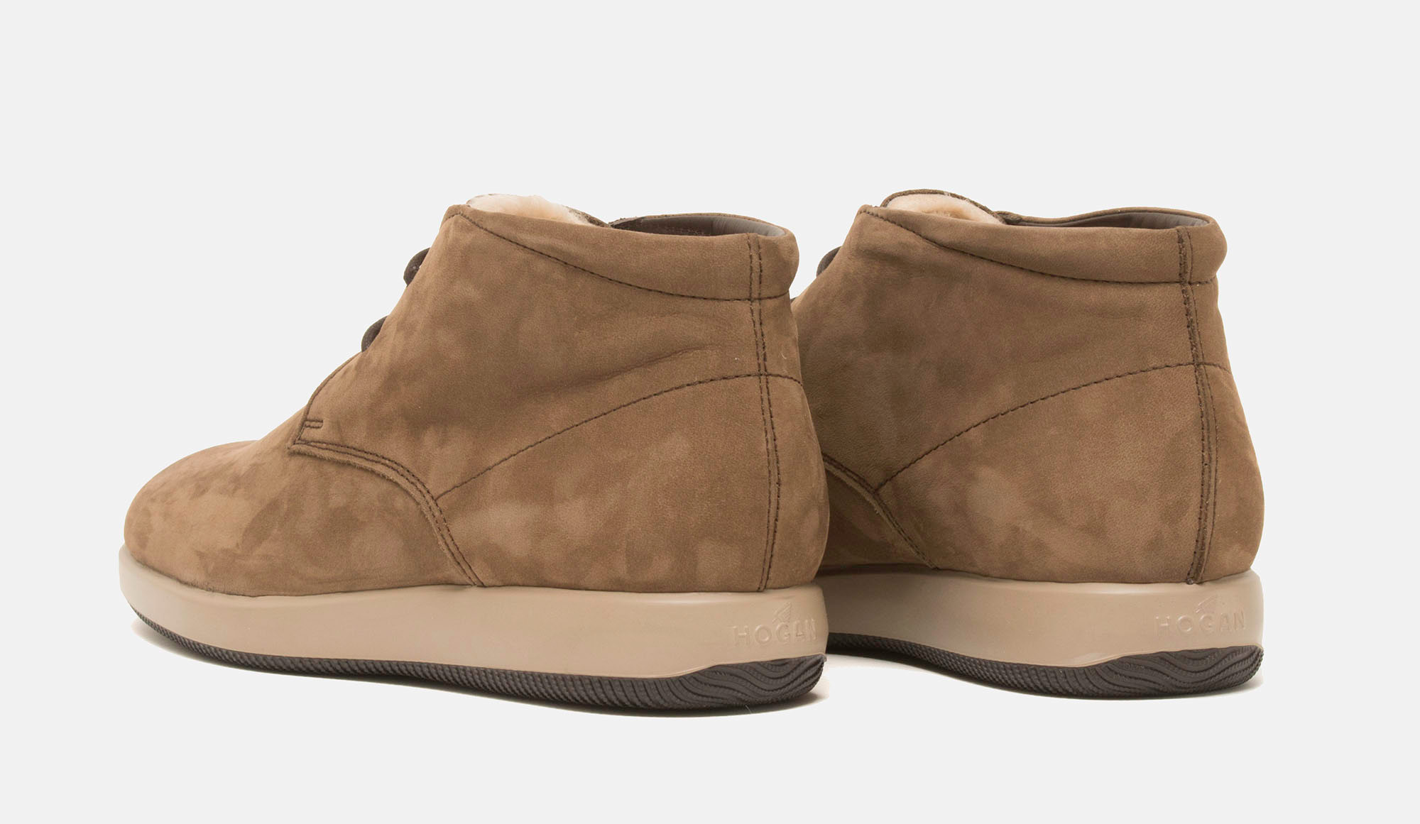 hogan shearling sneakers