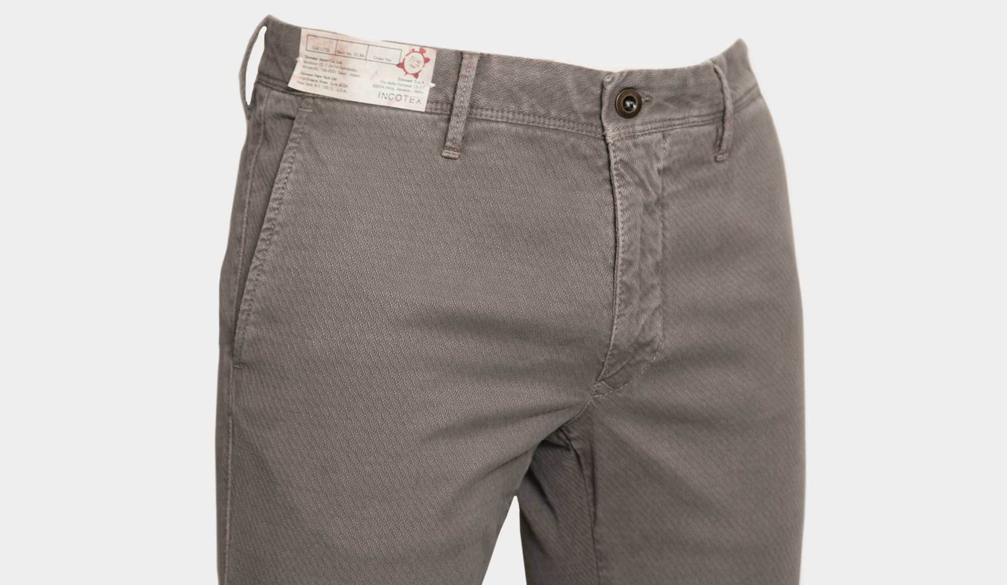 Slim-Fit Linen Trousers - white - IT 44