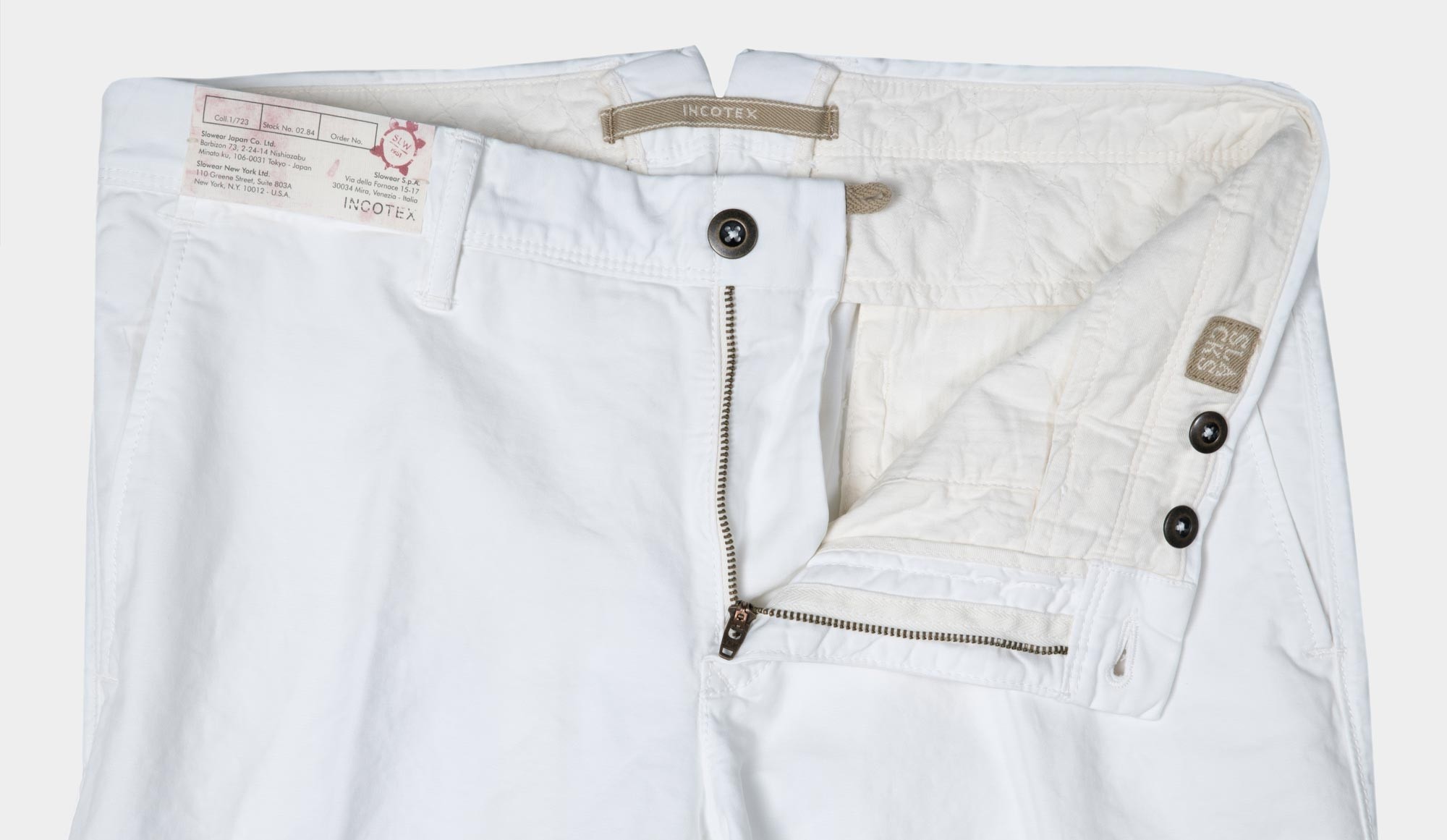 Incotex Trousers Cotton White
