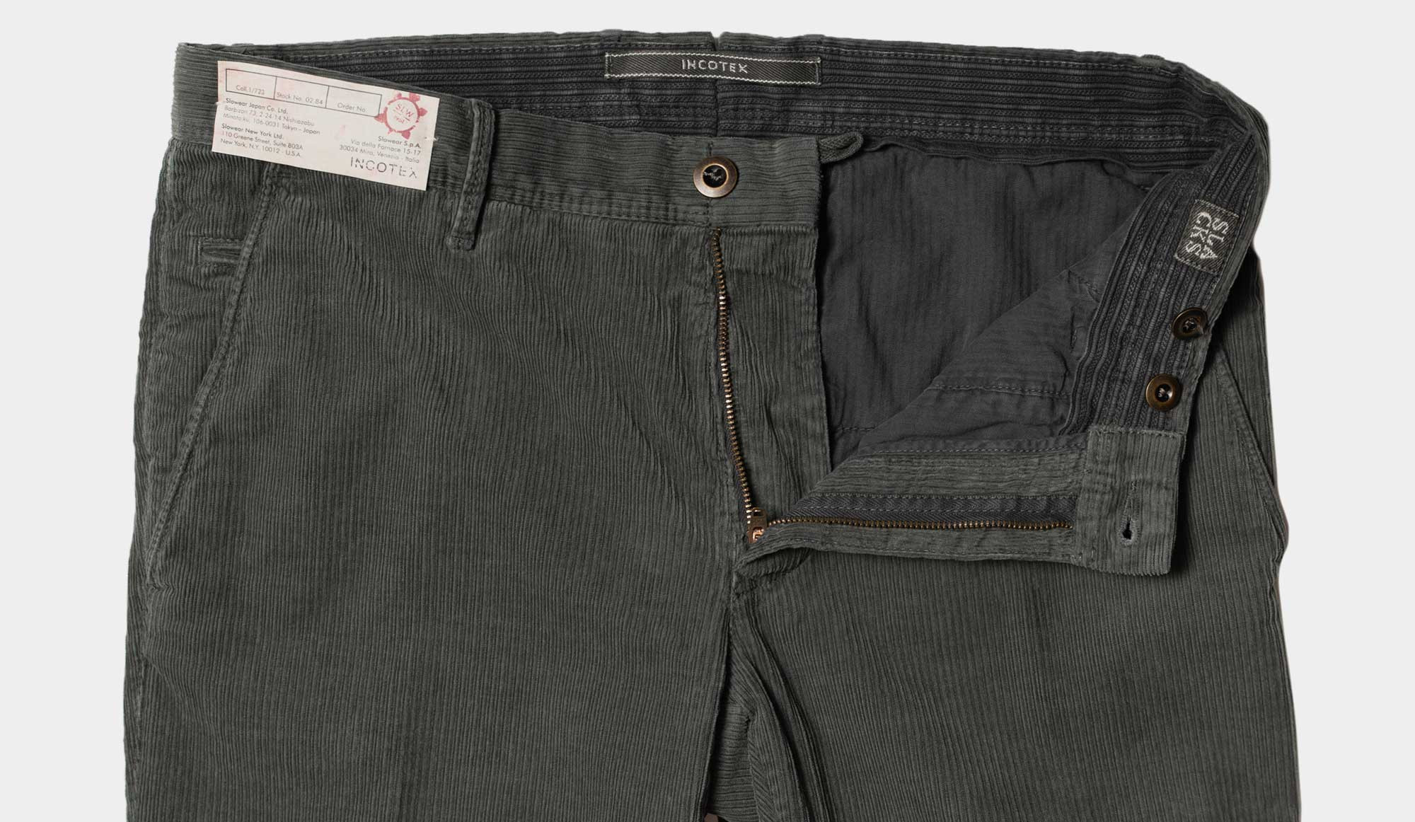 Incotex corduroy hot sale trousers