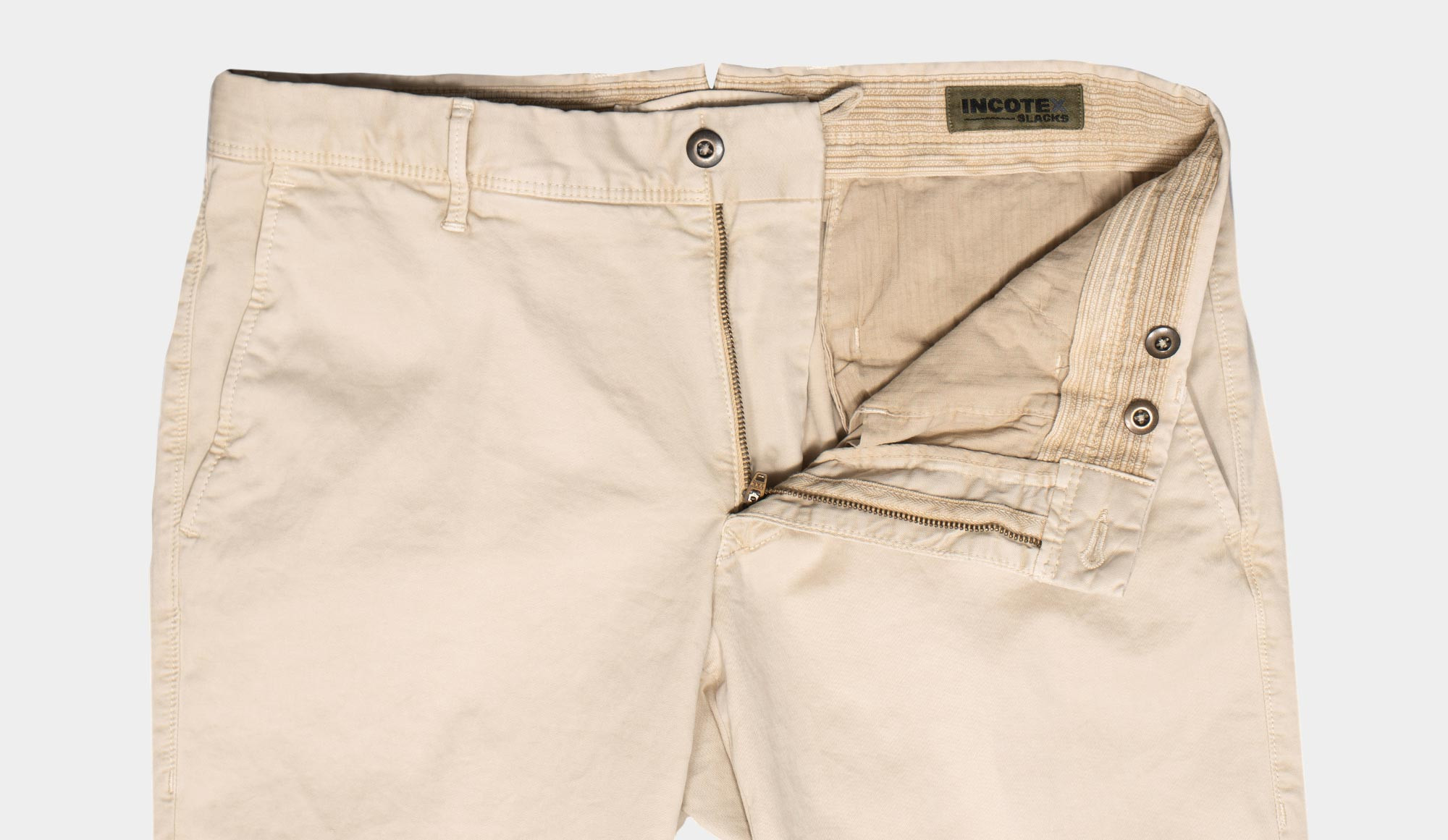 Incotex Slacks Cotton Sand