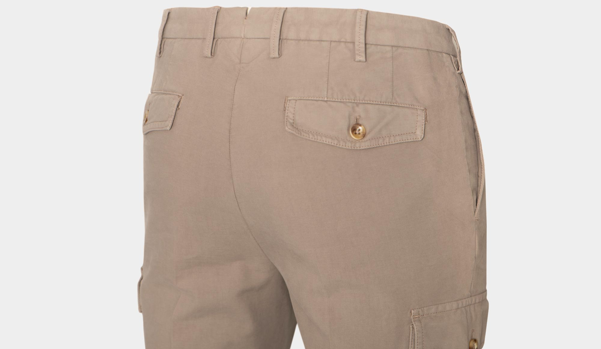 Khaki Slim Fit Cargo Pants
