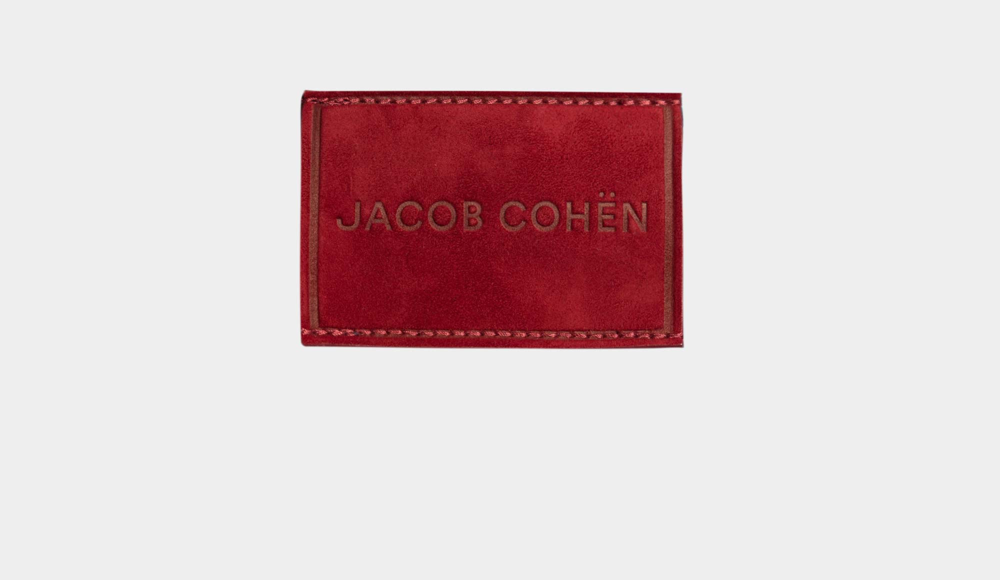 Jacob Cohen Green Stitched Blue Denim Red