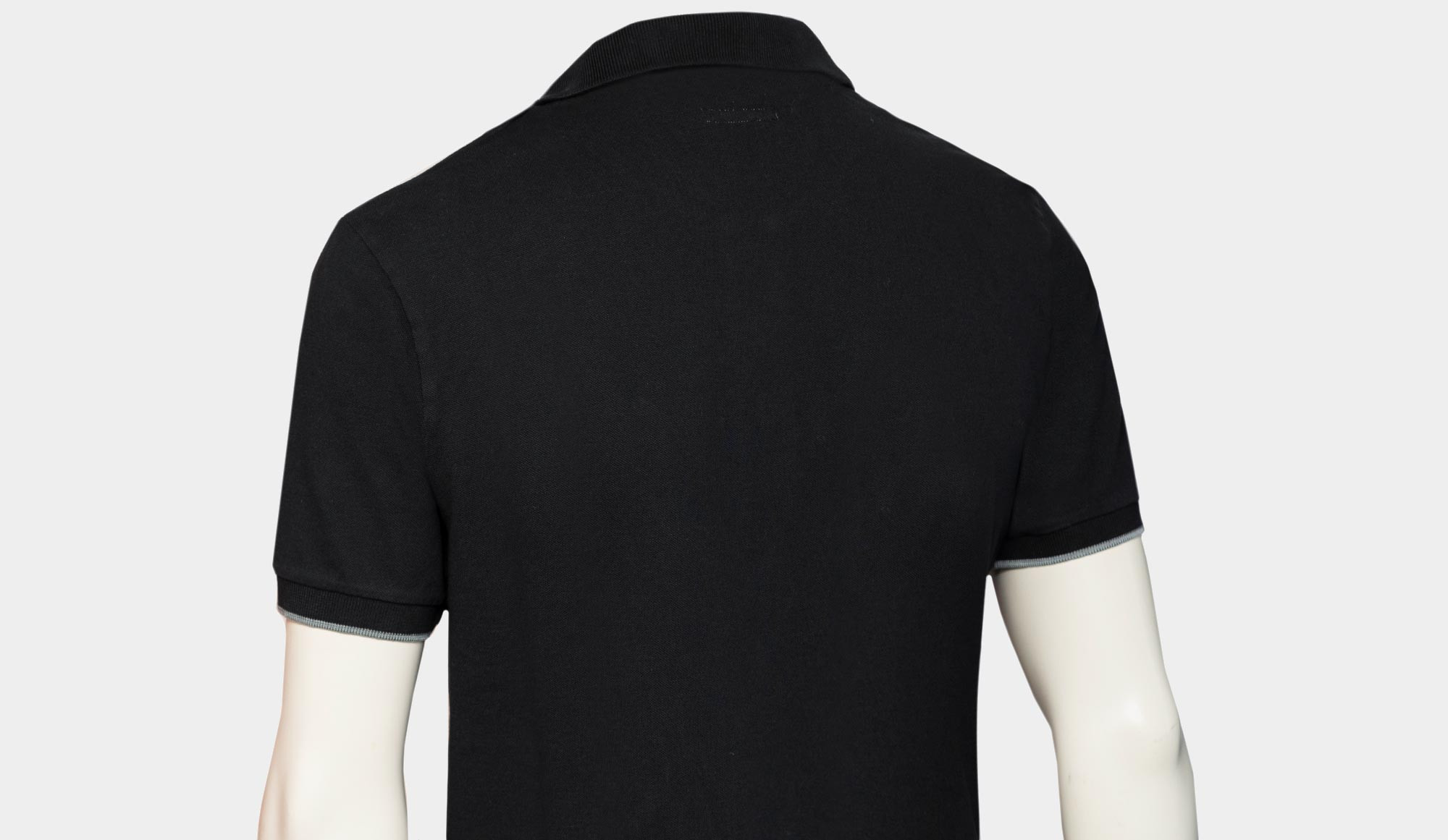 Polo pique negro clearance