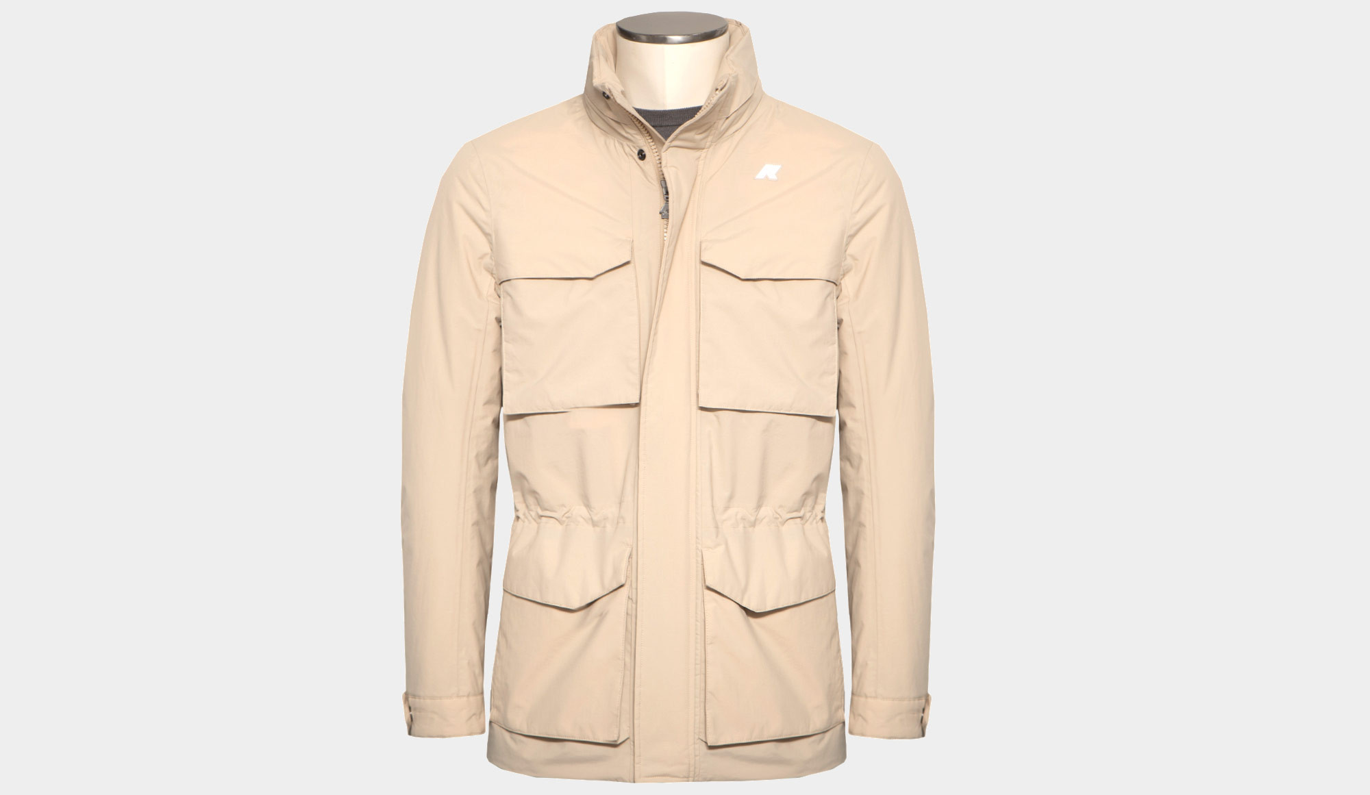 K Way Field Jacket Beige