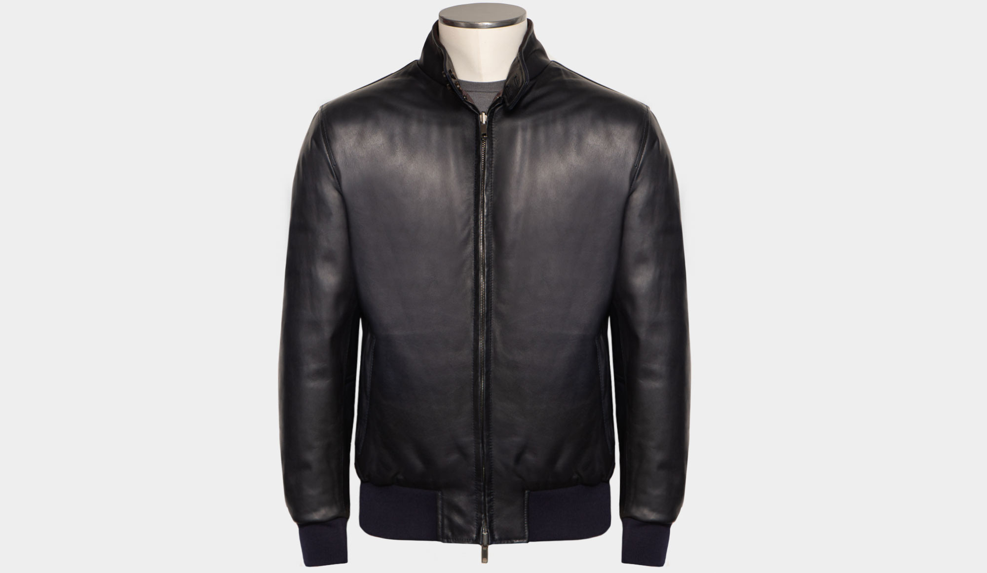 商品画像：CRIMIE LAMB LEATHER BOMBER JACKET M 新品 4