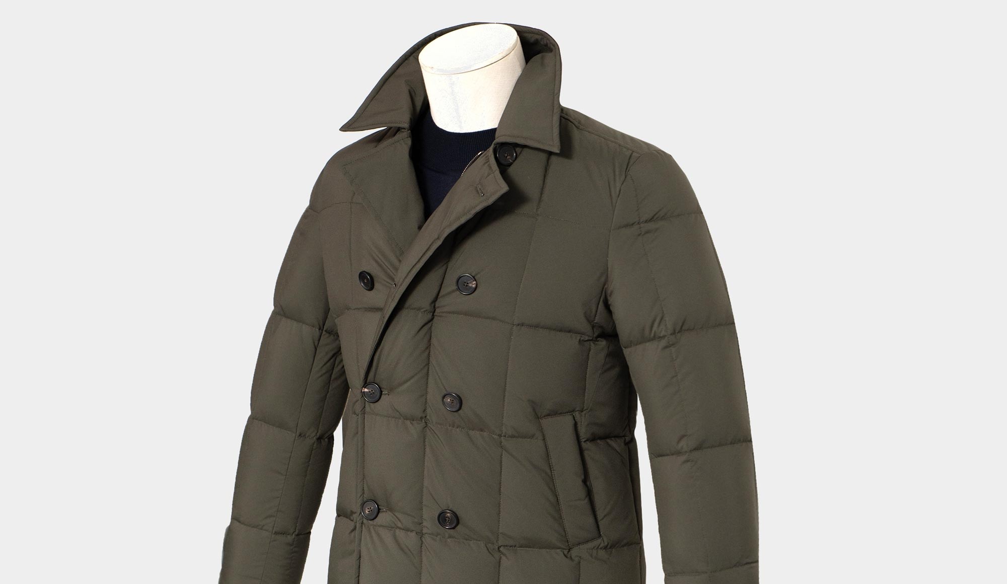 Down peacoat outlet