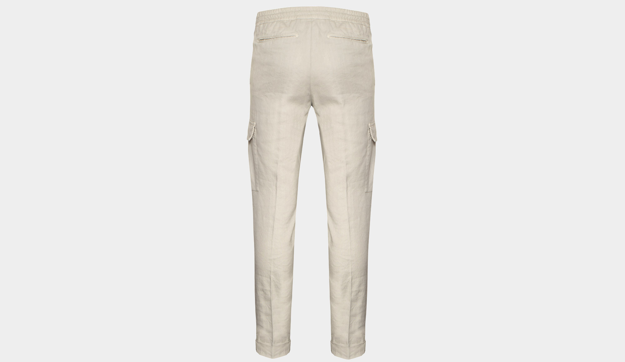 Marco Pescarolo Linen Cotton Cargo Ice Grey