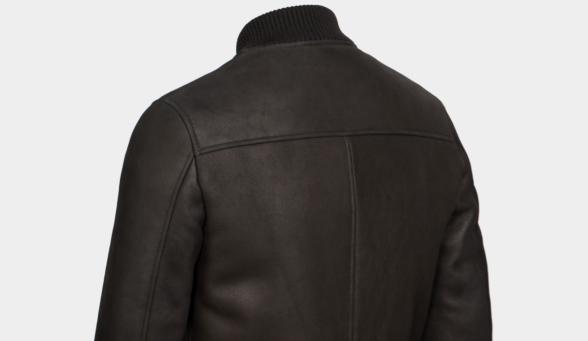 MONTE DORO モンテドーロ　ピーコート Montedoro Shearling Bomber Black