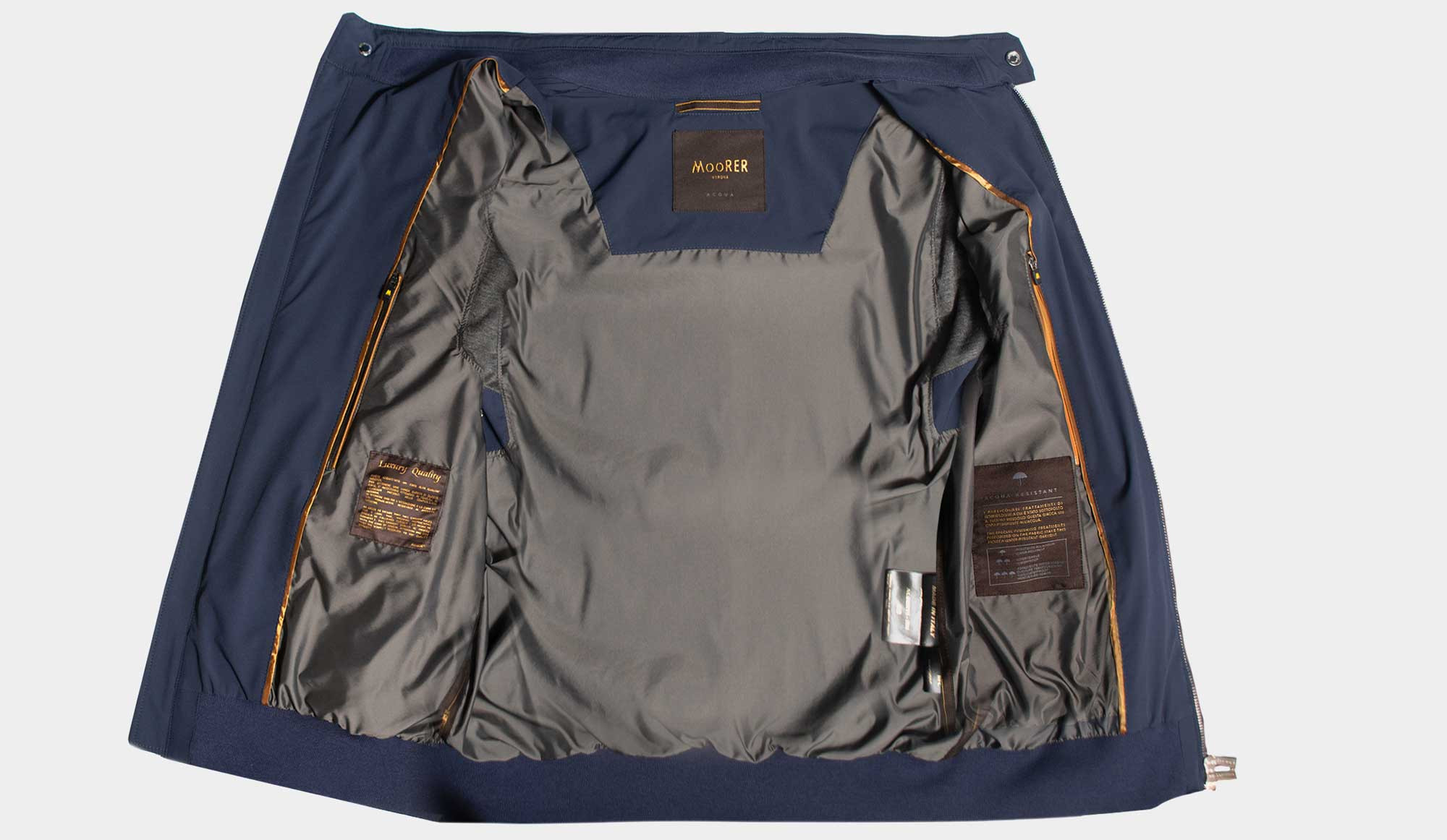 Moorer Bi-Stretch Bomber Alberti-KN Blue