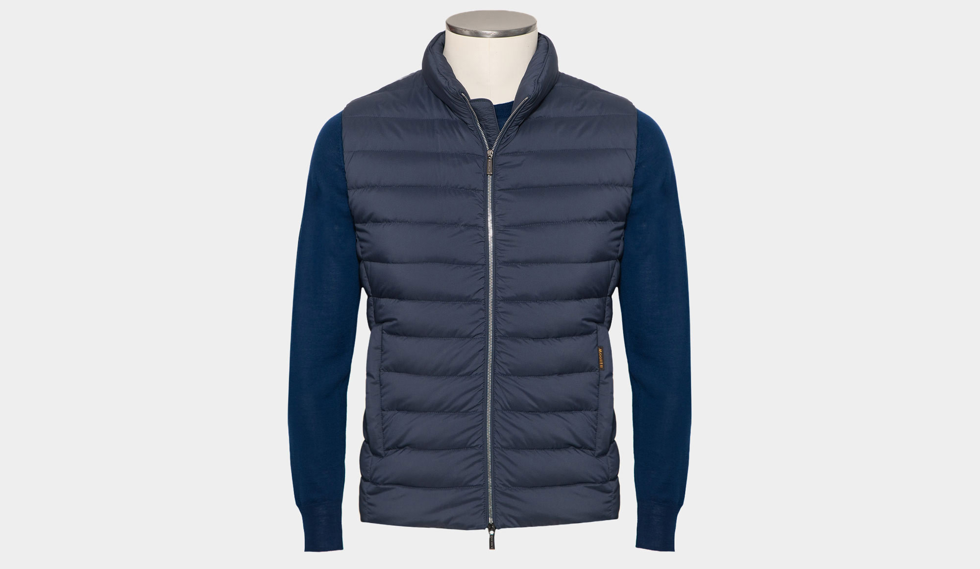 Moorer padded gilet jacket - Blue