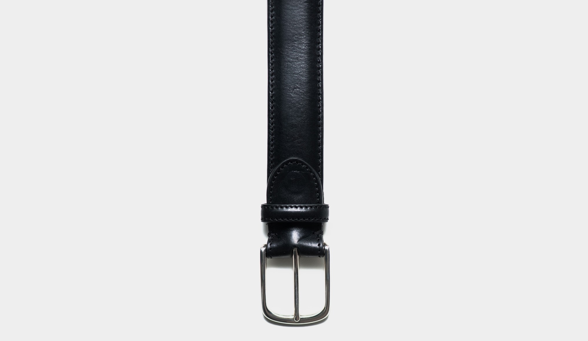 Paolo Vitale Calf Leather Belt Black