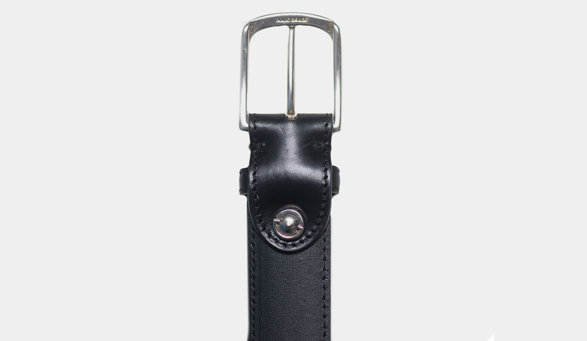 Paolo Vitale Calf Leather Belt Black