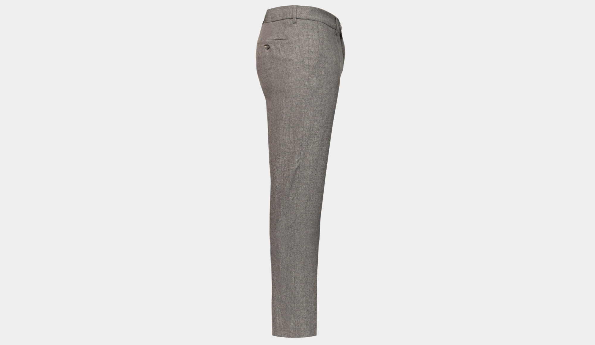 Flannel look ankle grazer trousers length 265 grey marl Anne Weyburn   La Redoute