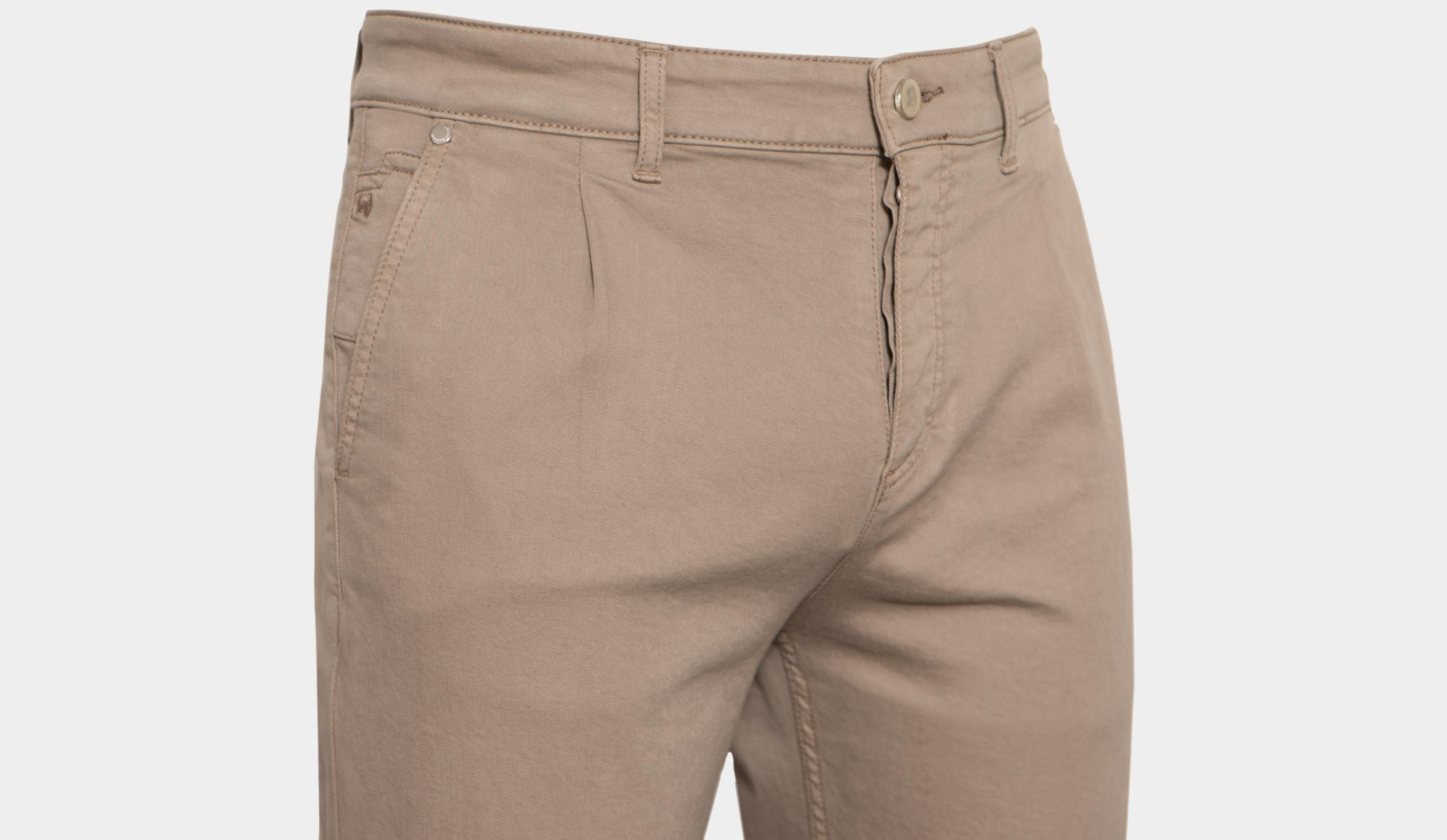Marco Pescarolo Cotton Slacks Beige