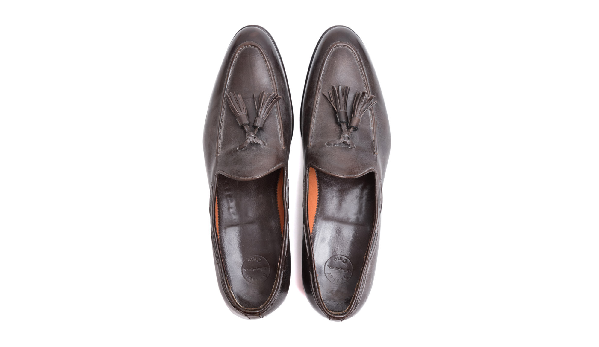 santoni tassel loafers