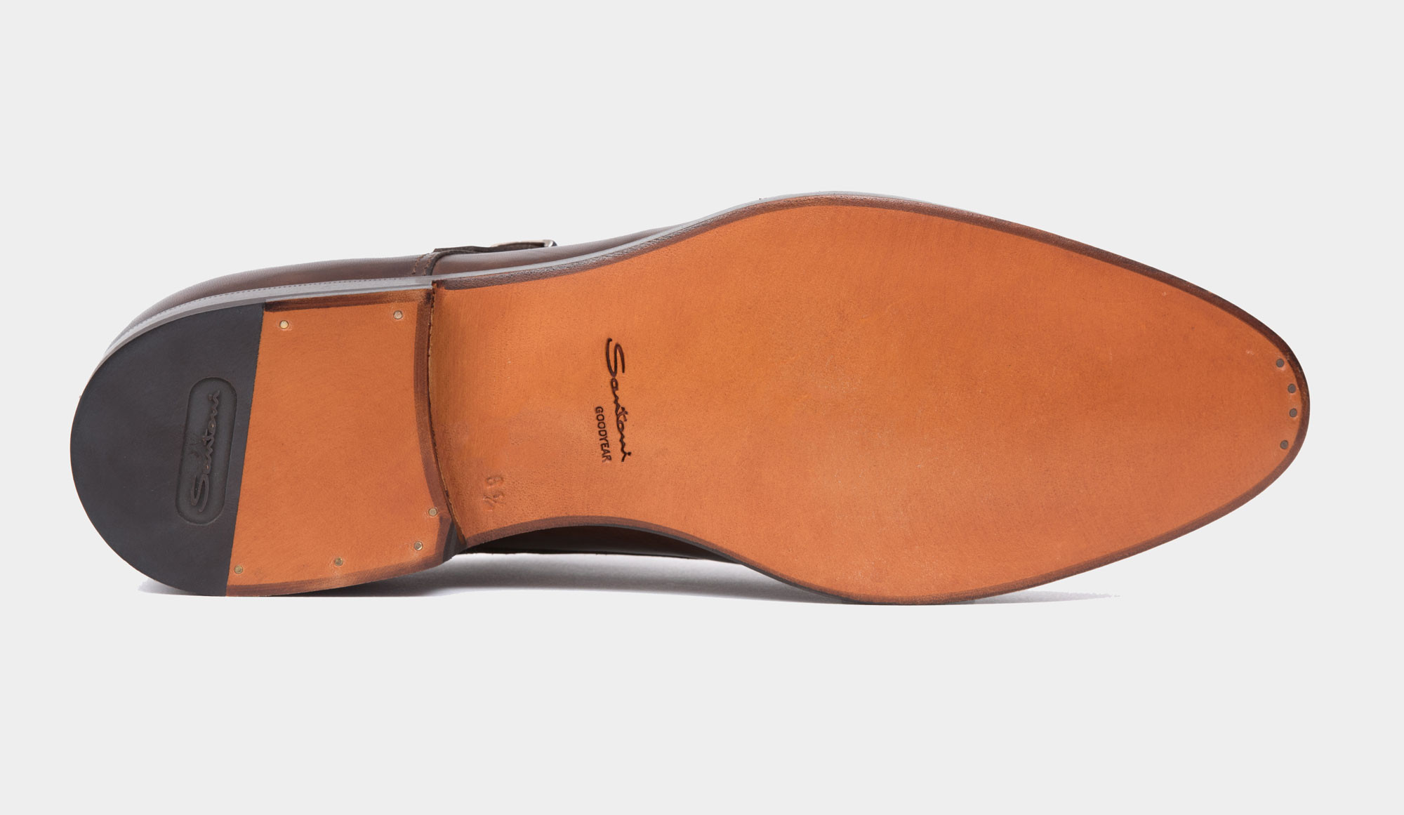 Santoni Double Monks Brown