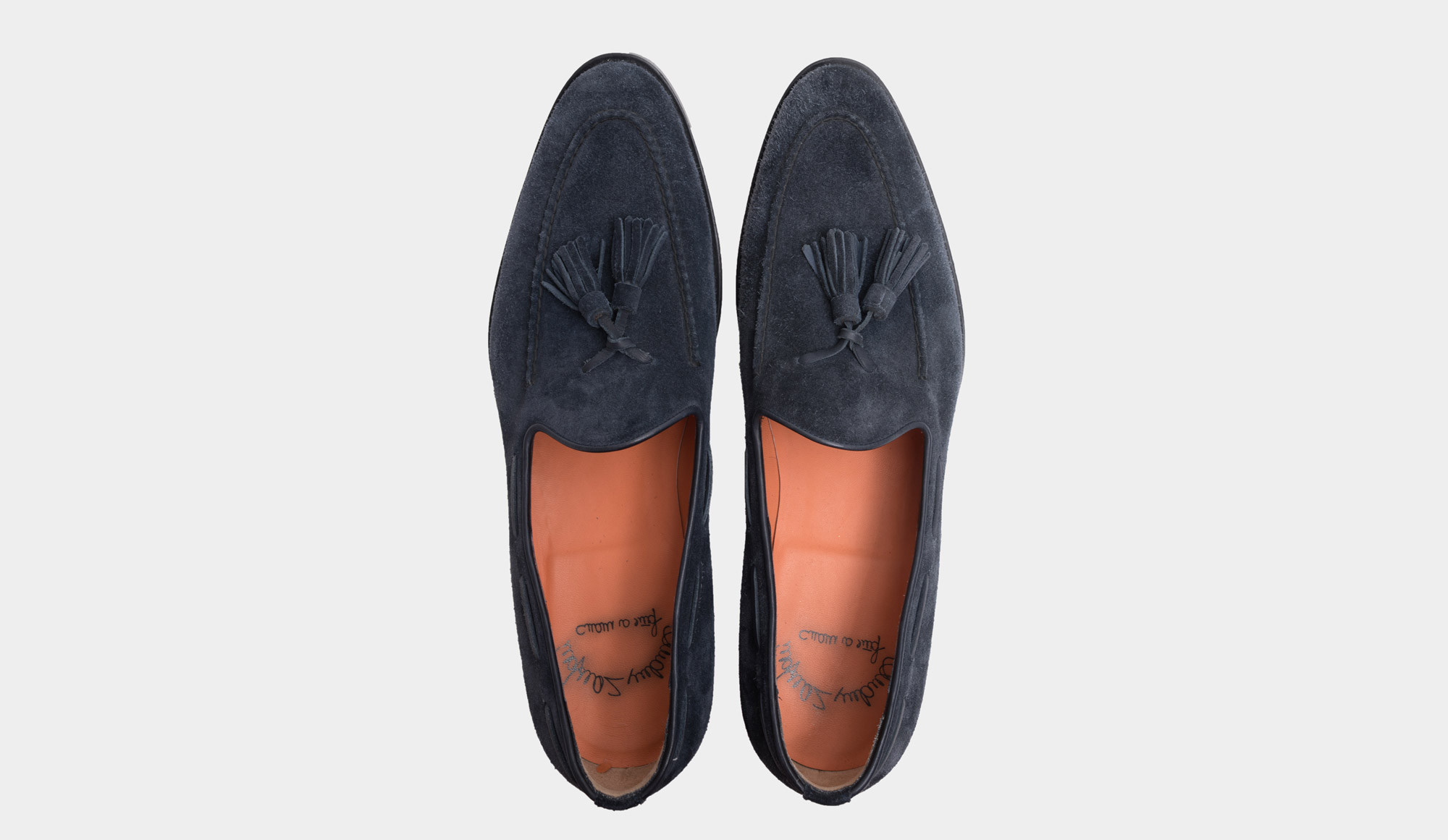 santoni blue shoes