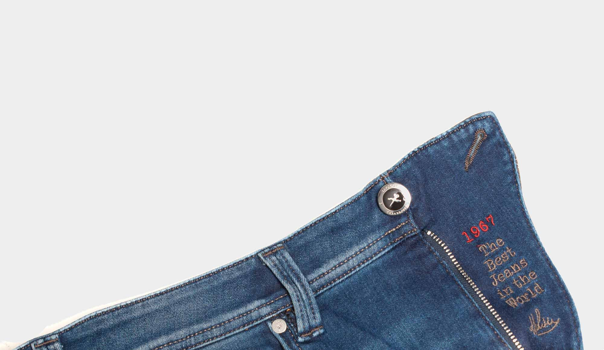 Jeans trama clearance rossa