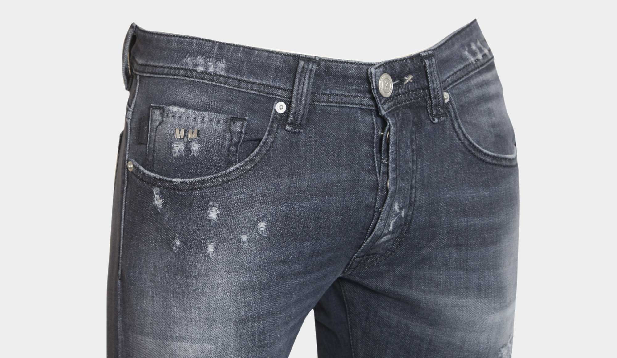 Tramarossa Jeans Destroyed Grey Black